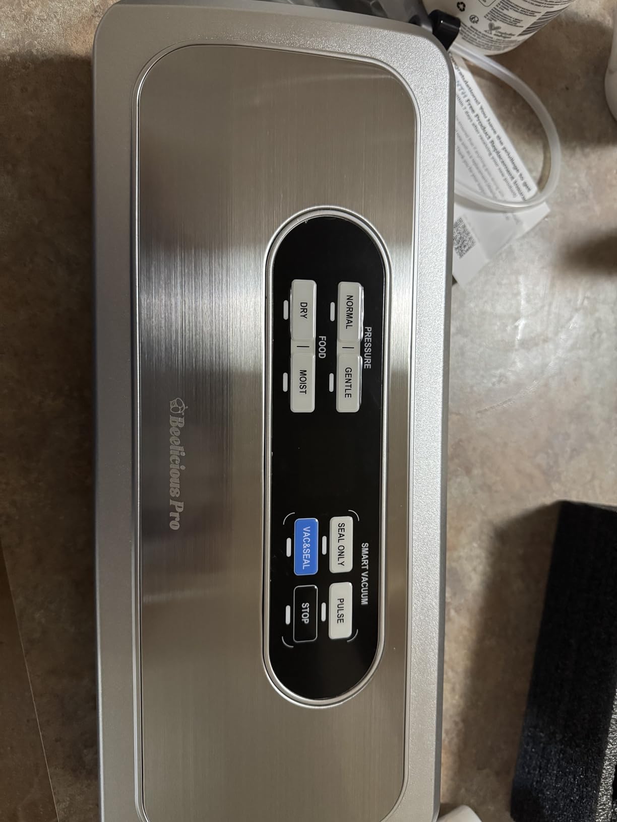 Vacuum Sealer Machine with AirLock ProSeal System, 10-in-1 Vacuum Sealer for Food, Dry & Moist Modes, Compact Design with Digital Timer, Built-in Cutter & Roll Storage, Stainless Steel - Customer Photo 3