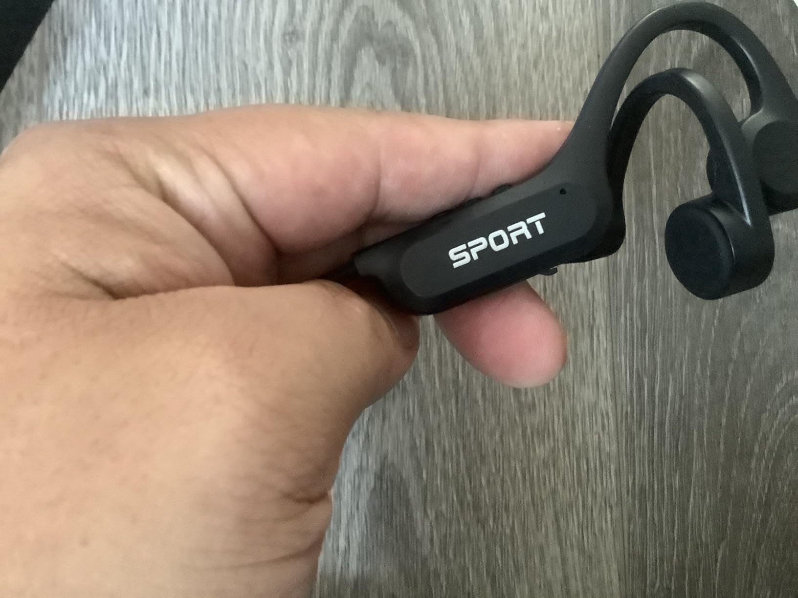 Bone Conduction Headphones, Open Ear IPX8 Waterproof Headsets Bluetooth 5.4 with Mic, Wireless Earbuds 10H Playtime Swimming Headphones for Sports, Running, Cycling Customer Review Bone Conduction Headphones, Open Ear IPX8 Waterproof Headsets Bluetooth 5.4 with Mic, Wireless Earbuds 10H Playtime Swimming Headphones for Sports, Running, Cycling - Customer Photo 1