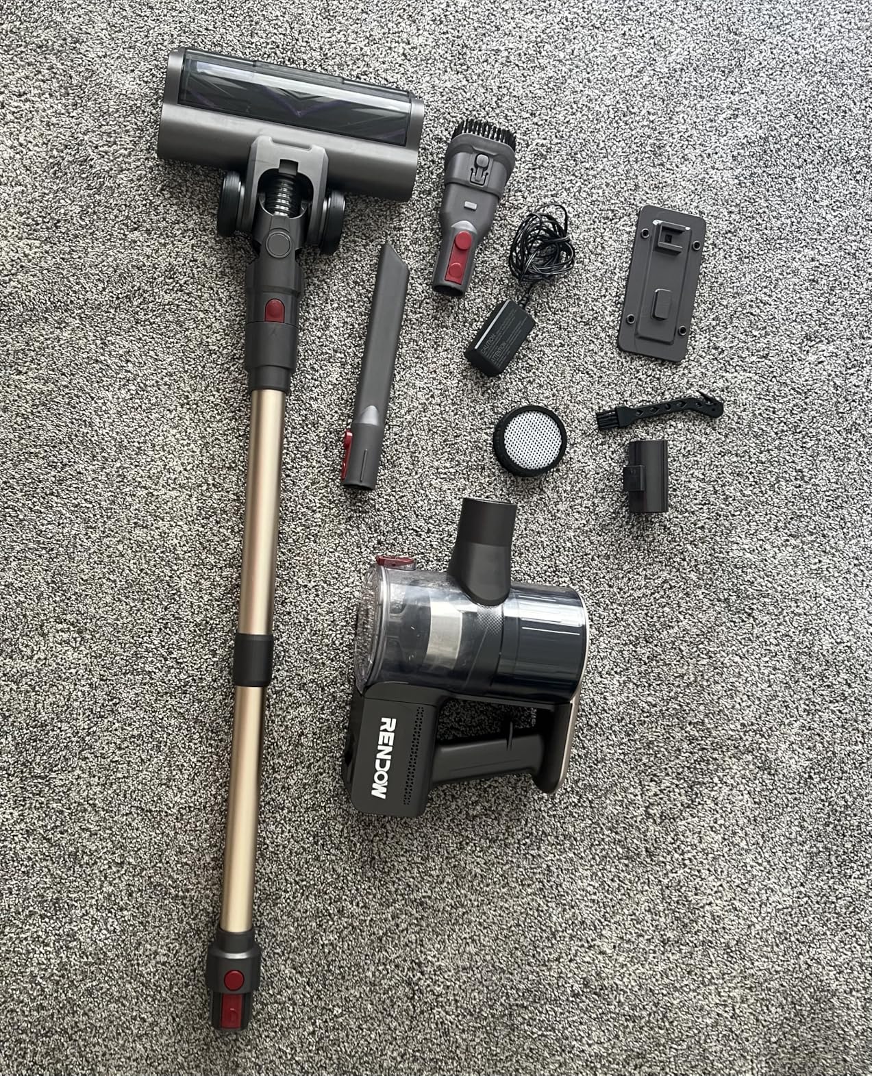 Cordless Vacuum Cleaner, 550W 45Kpa 65Mins Stick Vacuum, Self-Standing Vacuum Cleaners for Home with Wall Dock, LED Display, Anti-tangle Rechargeable Vacuum Cordless for Pet Hair/Carpet/Hard Floor Customer Review Cordless Vacuum Cleaner, 550W 45Kpa 65Mins Stick Vacuum, Self-Standing Vacuum Cleaners for Home with Wall Dock, LED Display, Anti-tangle Rechargeable Vacuum Cordless for Pet Hair/Carpet/Hard Floor - Customer Photo 1