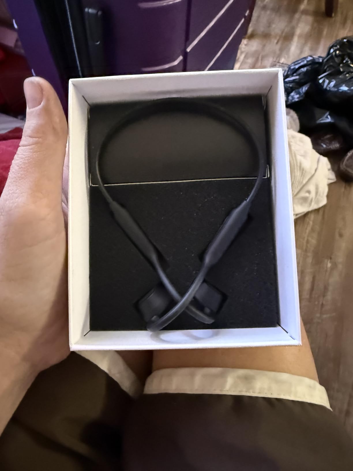 Bone Conduction Headphones, Wireless Bluetooth Open-Ear Sports Headphones with Mic, Type-C Quick Charging Long Battery Life, Upgrade Waterproof Earphones for Running, Walking, Cycling, Workout, Gift - Customer Photo 1