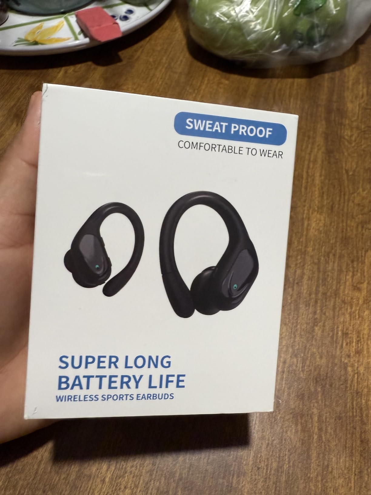 Wireless Earbuds, Sports Bluetooth Headphones, 80Hrs Playtime Ear Buds with LED Power Display, Noise Canceling Headset, IPX7 Waterproof Earphones for Workout/Running (Black) Customer Review Wireless Earbuds, Sports Bluetooth Headphones, 80Hrs Playtime Ear Buds with LED Power Display, Noise Canceling Headset, IPX7 Waterproof Earphones for Workout/Running (Black) - Customer Photo 1