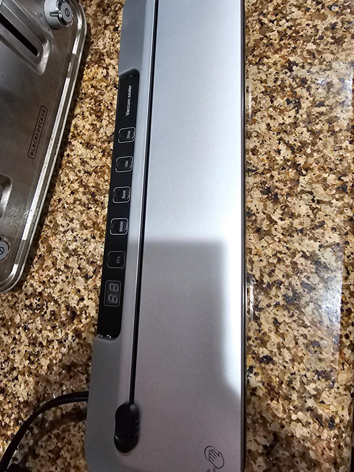 75Kpa Vacuum Sealer for Food, Precision Suction Power 6-in-1 Food Sealer with Digital Timer, Dry & Moist Food Modes, Compact Design with Built-in Cutter & 10 Vacuum Bags - Customer Photo 3