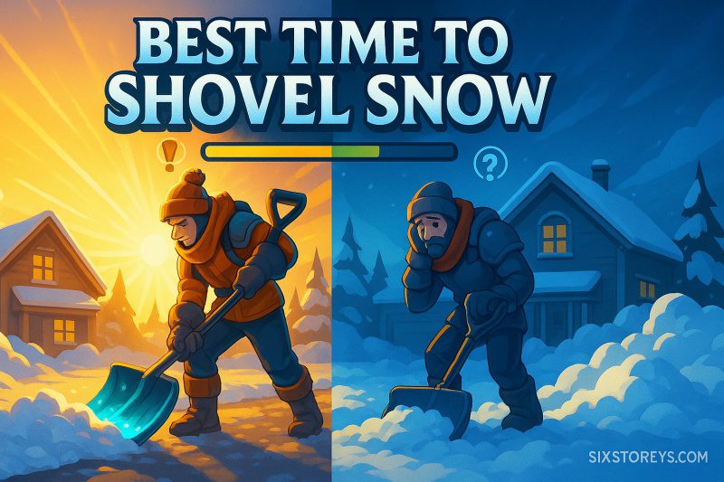 Best Time to Shovel Snow