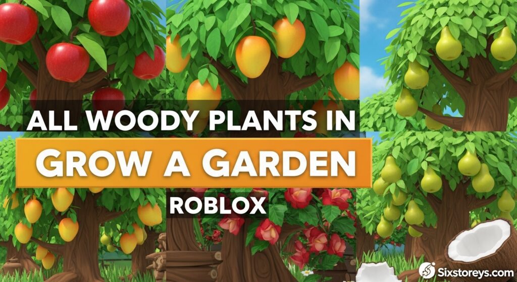 Complete Woody Plants Guide Grow a Garden Roblox