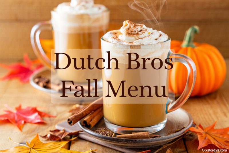 Dutch Bros Fall Menu
