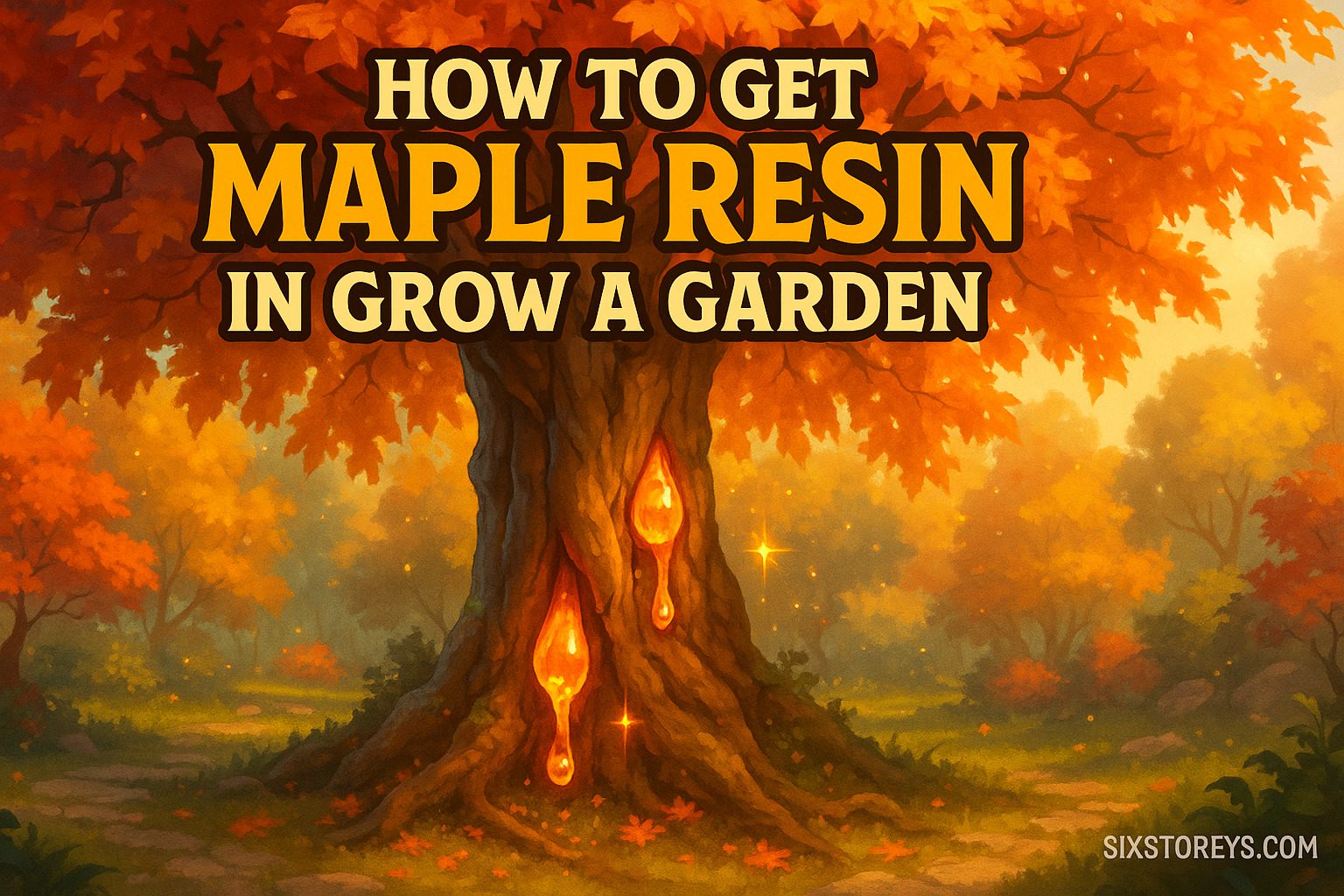 How to Get Maple Resin in Grow a Garden