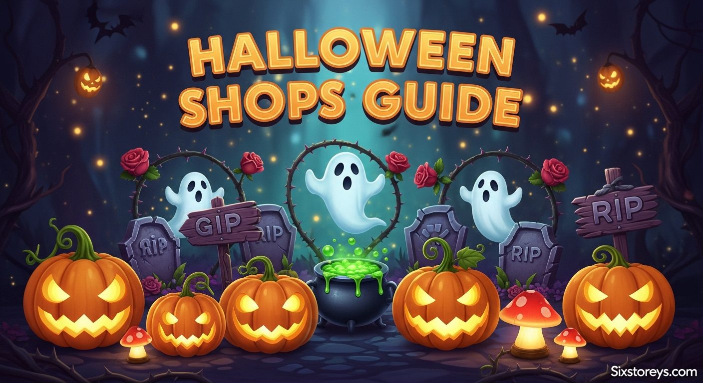 Grow a Garden All Halloween Shops