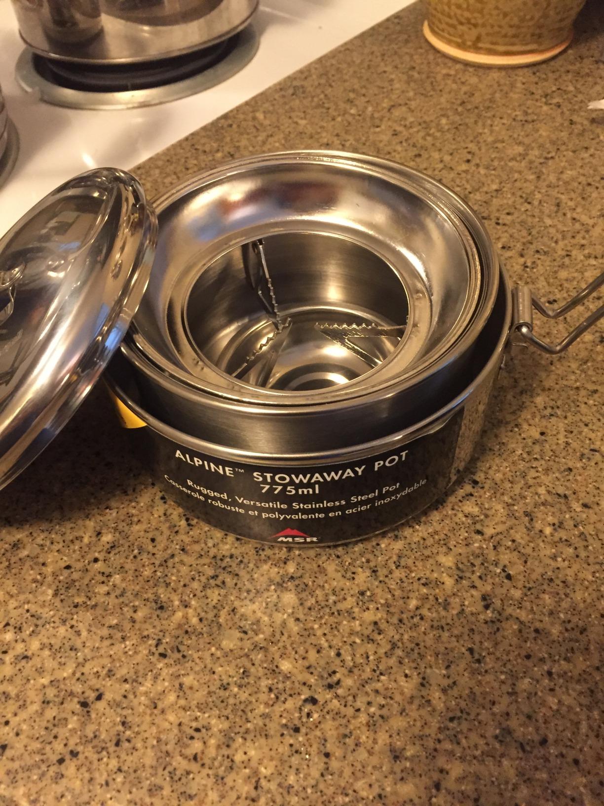 MSR Alpine Stainless Steel Stowaway Camping Pot - Customer Photo 1