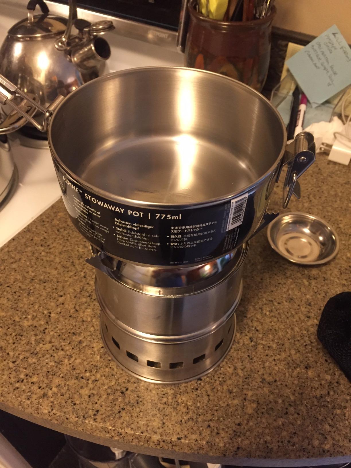 MSR Alpine Stainless Steel Stowaway Camping Pot - Customer Photo 2