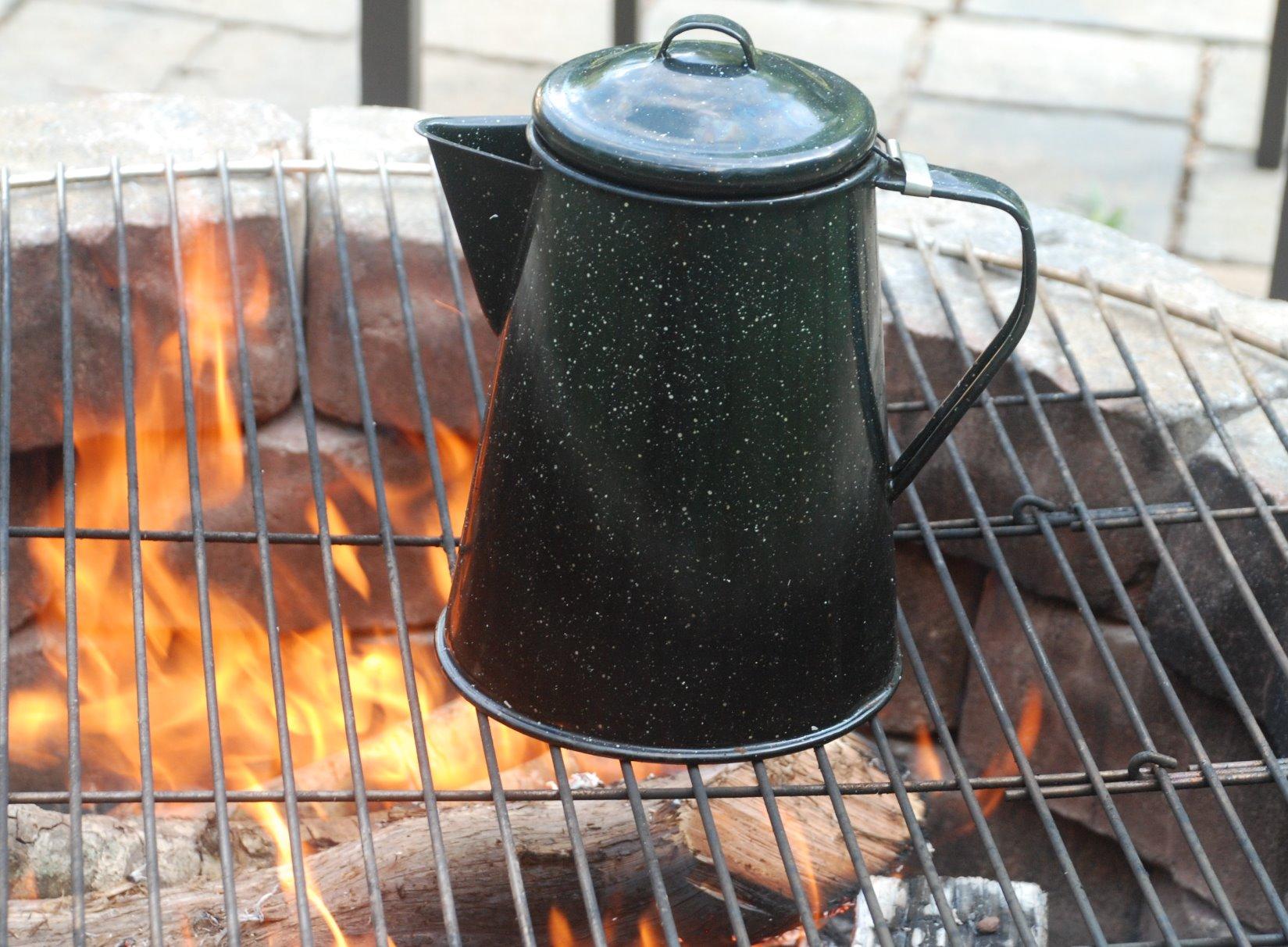 Granite Ware Coffee Boiler, 3-Quart - Stovetop or Campfire Coffee Pot, Durable Enameled Steel for Rapid Heat Absorption - Customer Photo 1