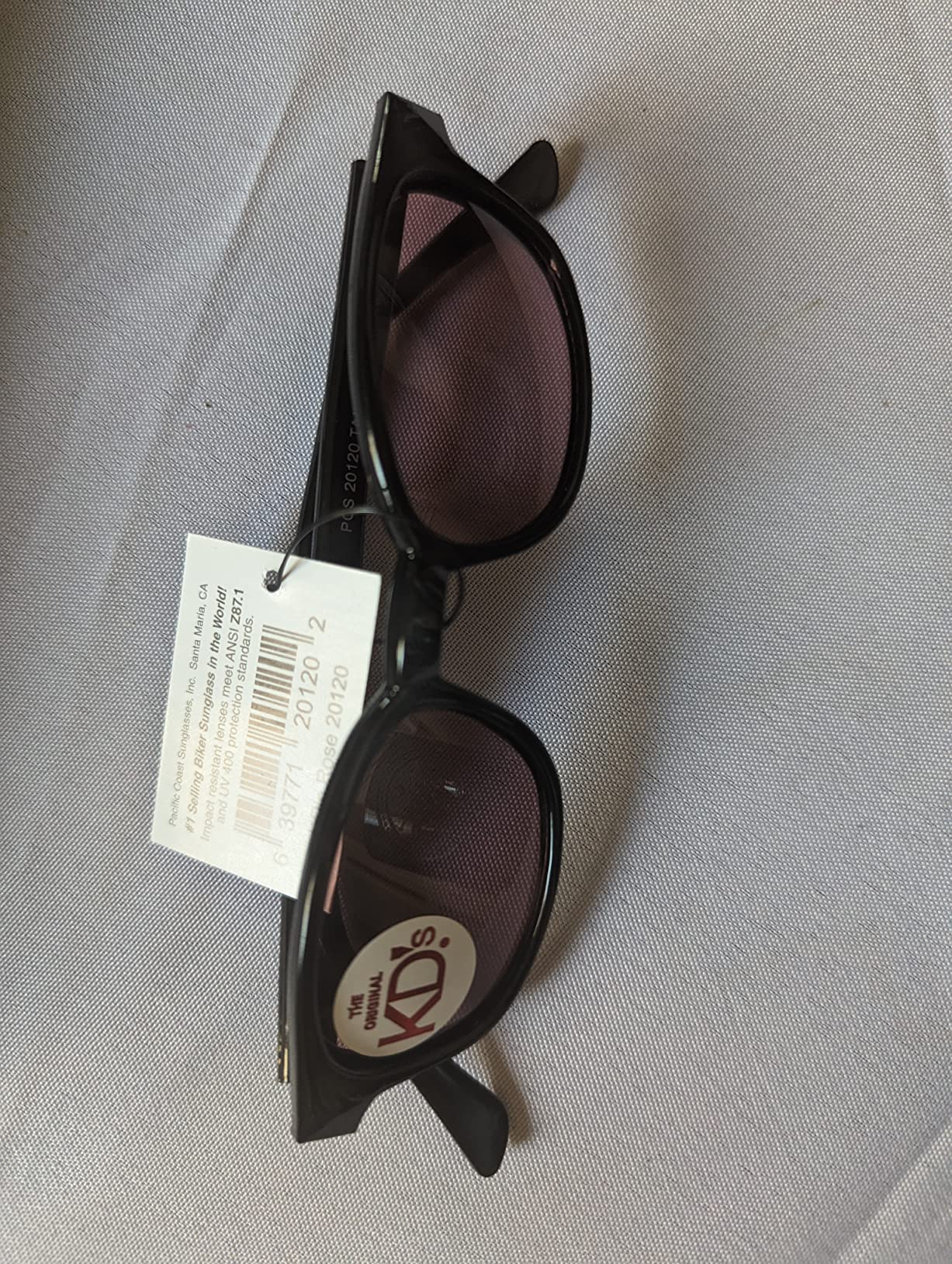 Pacific Coast Original KD's Biker Sunglasses (Black Frame/Rose Colored Lens) - Customer Photo 1