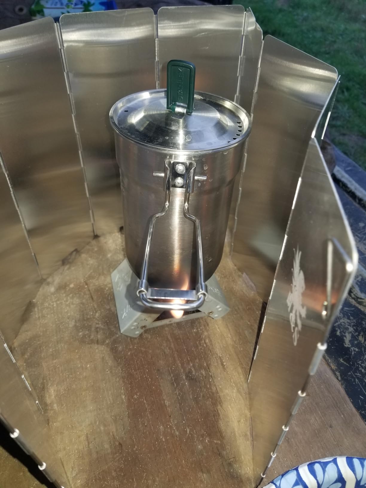 Esbit Ultralight Folding Pocket Stove with Six 14g Solid Fuel Tablets steel, Small - Original - Customer Photo 1