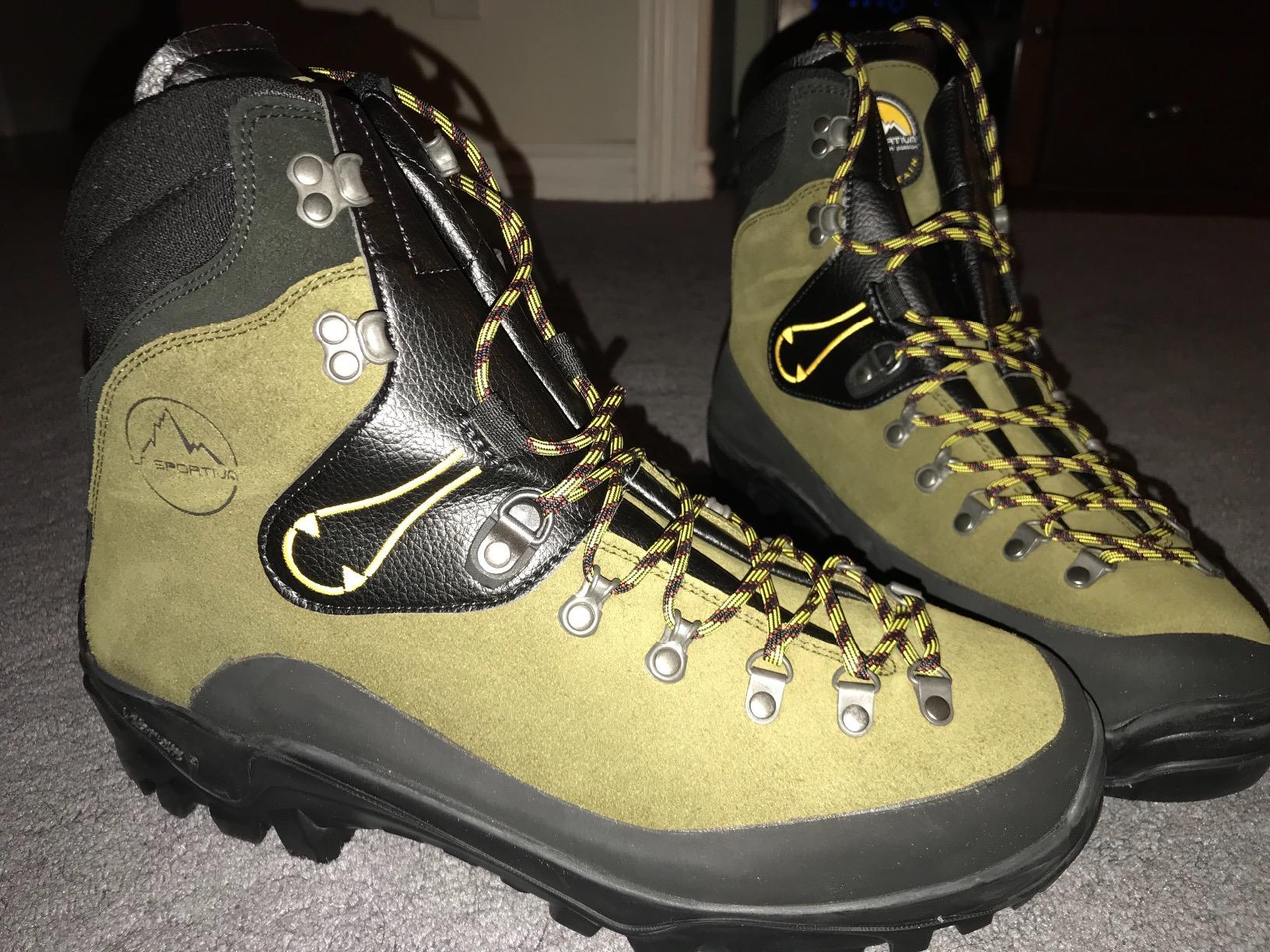 La Sportiva Men's Karakorum Leather Boots for Hiking, Mountaineering, Backpacking & Outdoor Work - Customer Photo 1