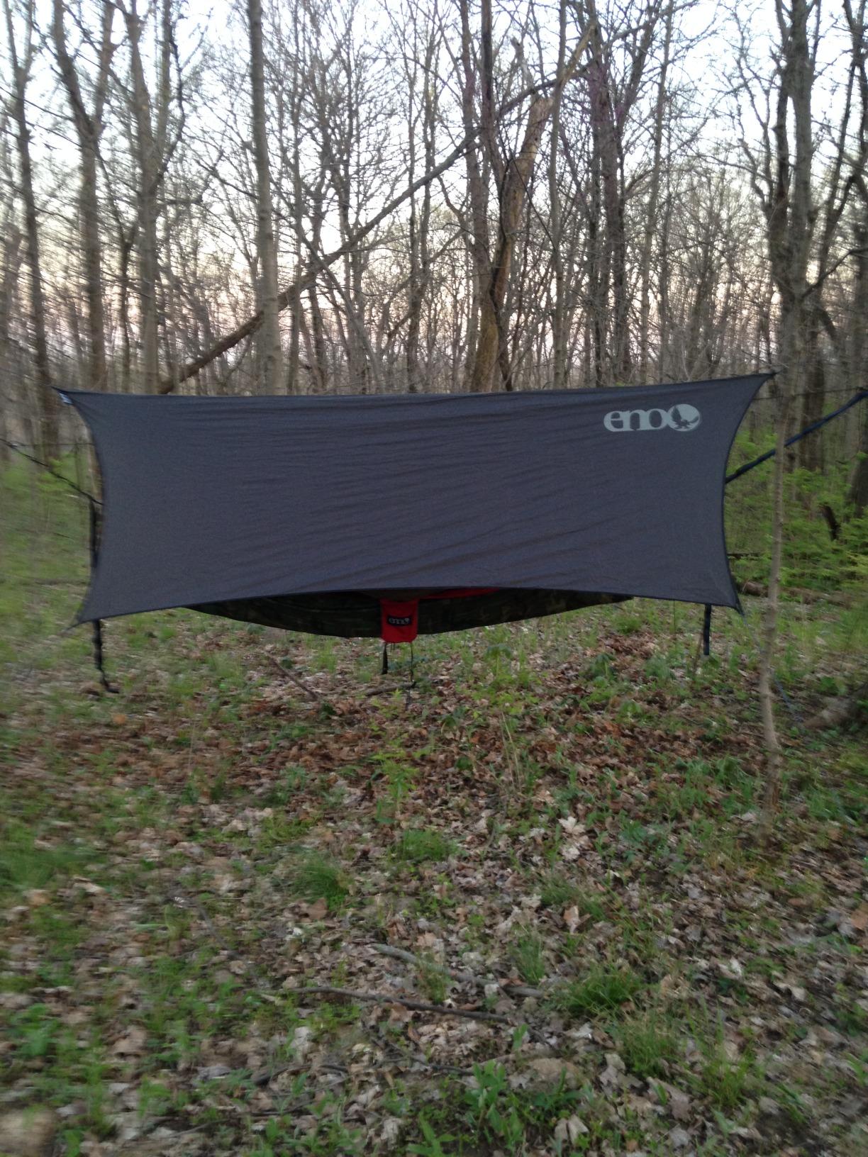 ENO, Eagles Nest Outfitters ProFly Rain Tarp, Ultralight Hammock Accessory, Charcoal Customer Review ENO, Eagles Nest Outfitters ProFly Rain Tarp, Ultralight Hammock Accessory, Charcoal - Customer Photo 1