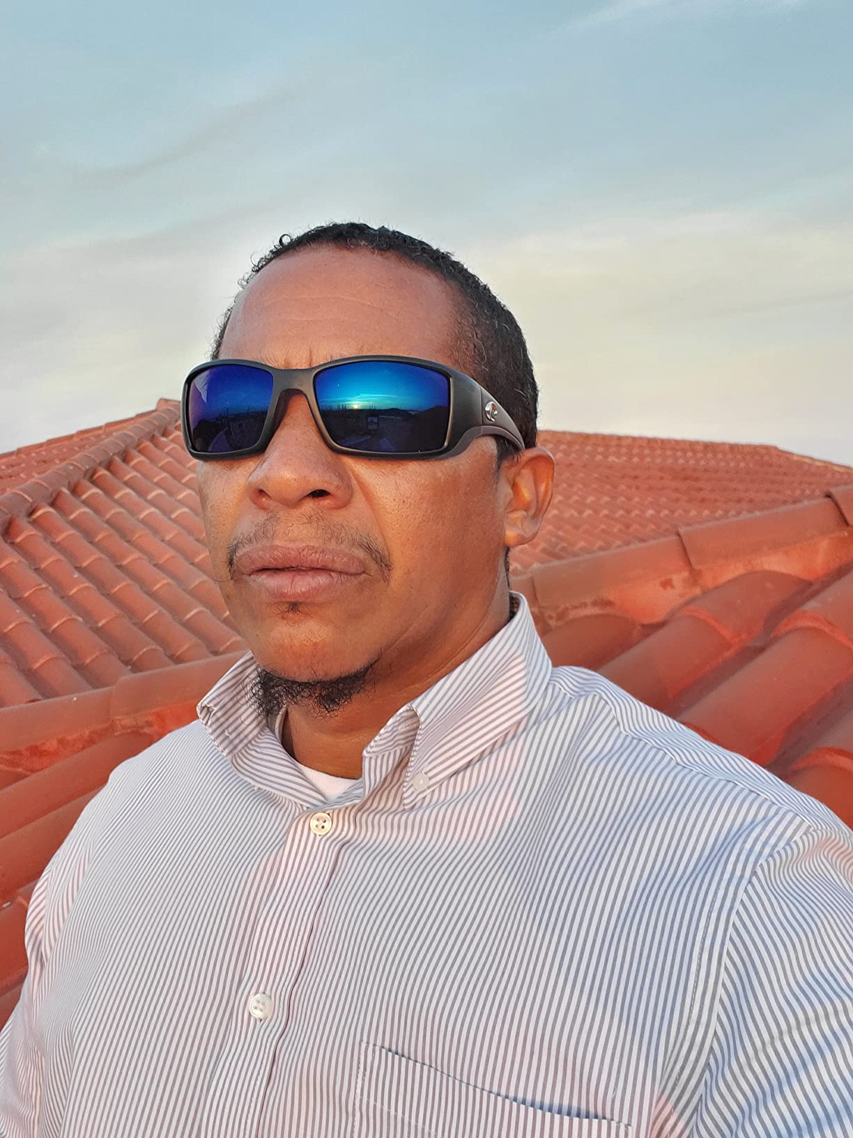 Costa Del Mar Sunglasses for Men - Blackfin Mens Polarized Sunglasses - Fishing, Boating & Beach UV Protection - Size 62,580P - Customer Photo 1