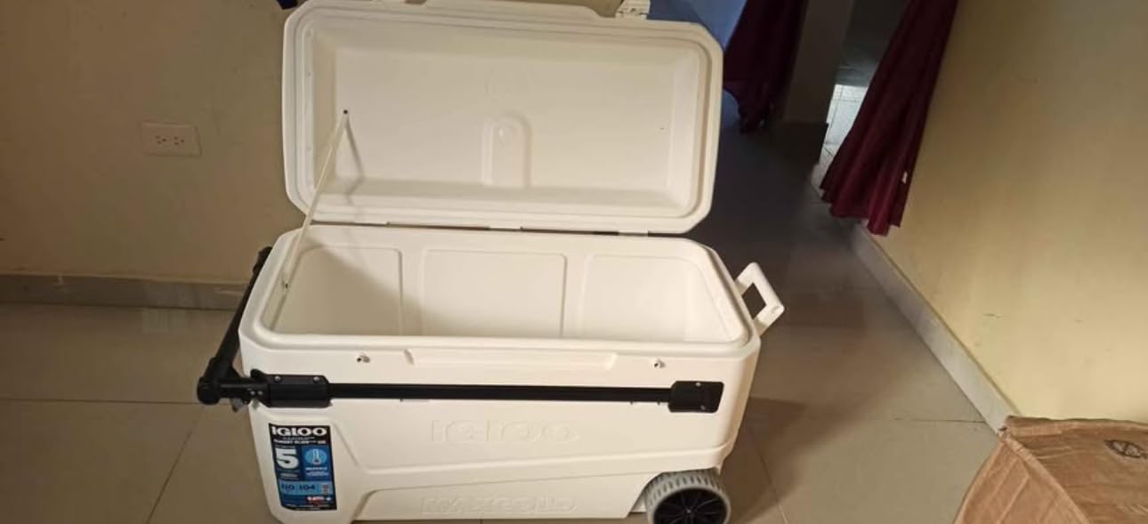 Igloo Maxcold Glide 110Qt Wheeled Cooler | Insulated Hard Shell Ice Chest - Customer Photo 1