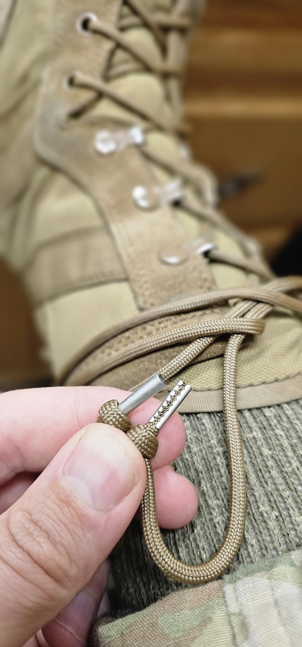 SGT KNOTS 550 Paracord Boot Laces Milspec Boot Lace - 54 in - 72 in lengths - Customer Photo 1