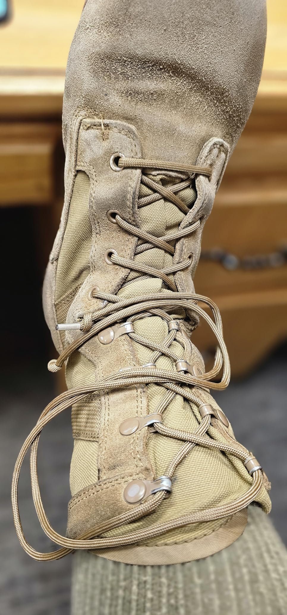 SGT KNOTS 550 Paracord Boot Laces Milspec Boot Lace - 54 in - 72 in lengths - Customer Photo 2