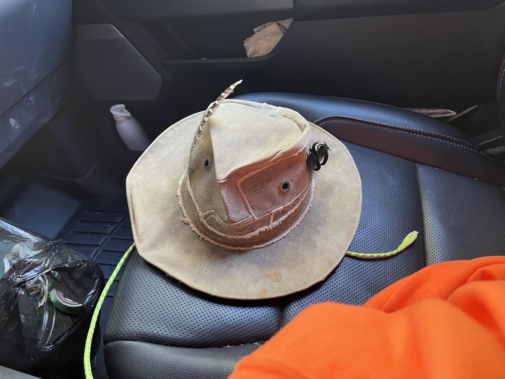 Real Deal Brazil Original Recycled Tarp Hat - Handcrafted, Waterproof, Windproof - Customer Photo 1