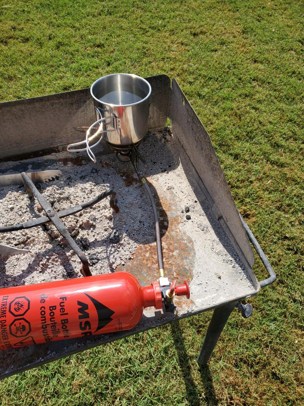 MSR WhisperLite Universal Compact Hybrid Fuel Camping and Backpacking Stove - Customer Photo 4