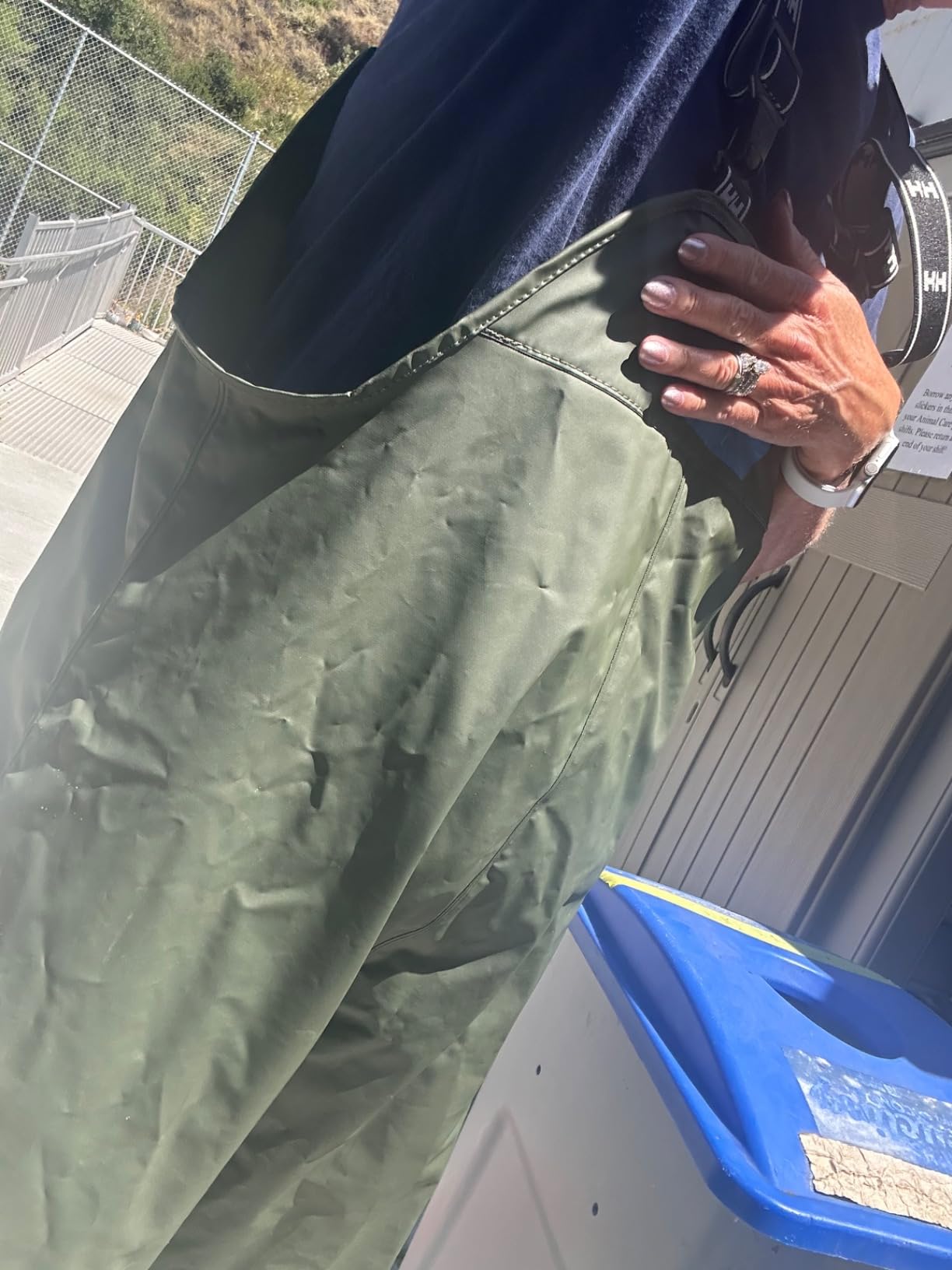 Helly-Hansen Mandal Waterproof Bib Overalls - PVC Rain Gear for Men - Fishing Pants for Men - Heavy-Duty Work Overalls Customer Review Helly-Hansen Mandal Waterproof Bib Overalls - PVC Rain Gear for Men - Fishing Pants for Men - Heavy-Duty Work Overalls - Customer Photo 1