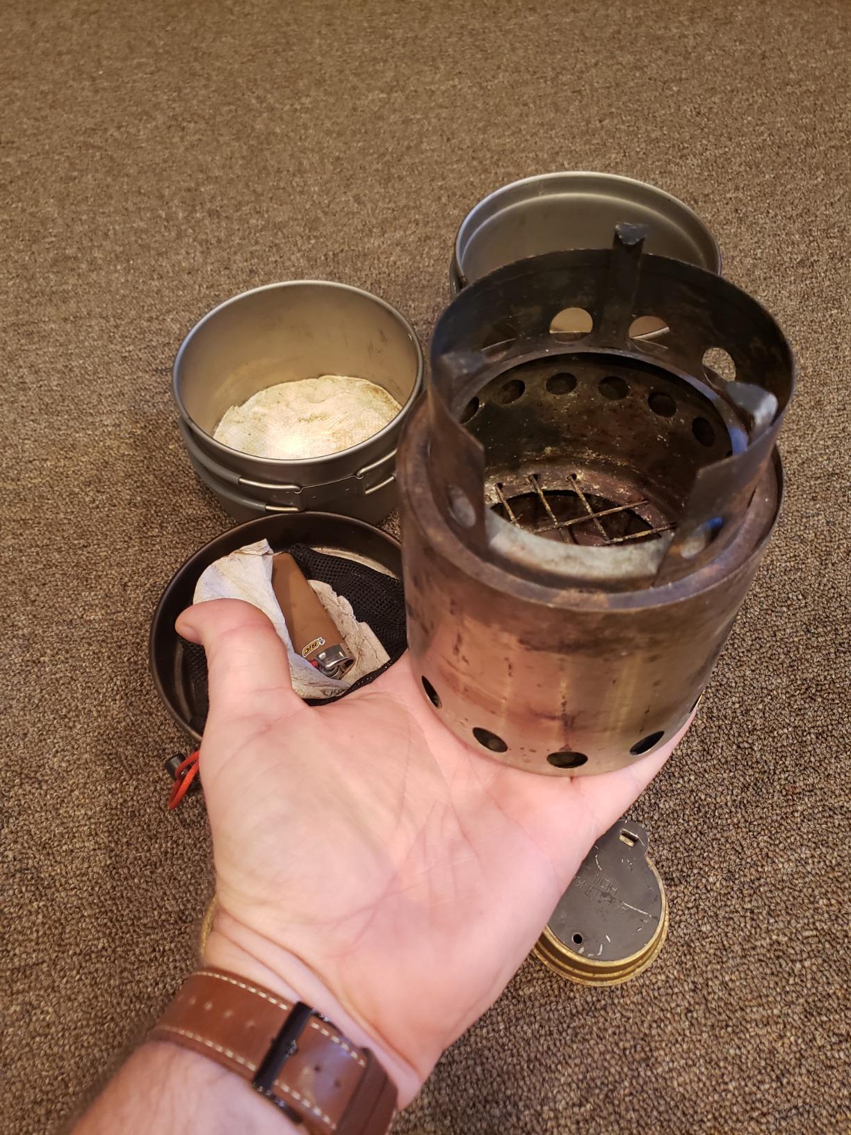 Solo Stove Lite - Portable Camping Hiking and Survival Stove | Powerful Efficient Wood Burning and Low Smoke | Gassification Rocket Stove for Quick Boil | Compact 4.2 Inches and Lightweight 9 Ounces - Customer Photo 4