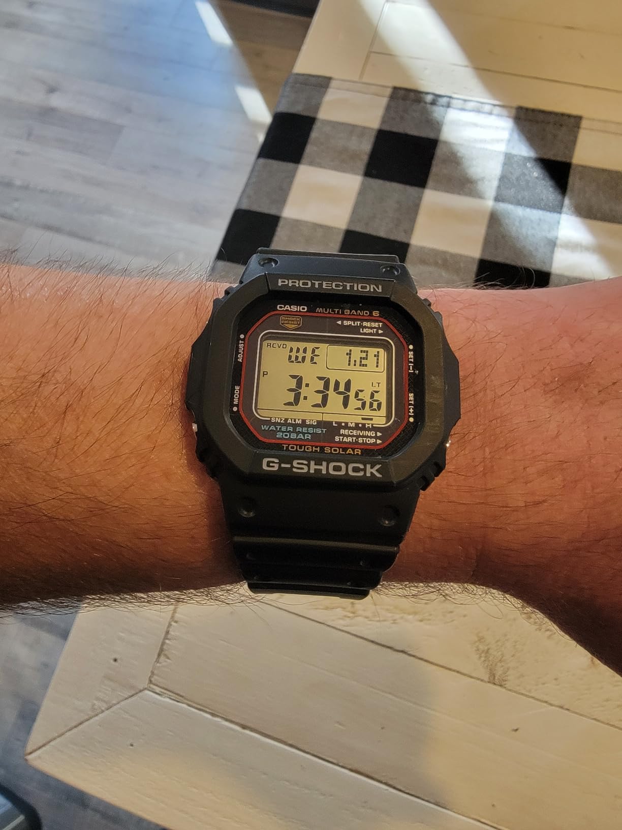 Casio G-Shock GW-M5610U-1 Men's Solar Black Resin Sport Watch - Customer Photo 2