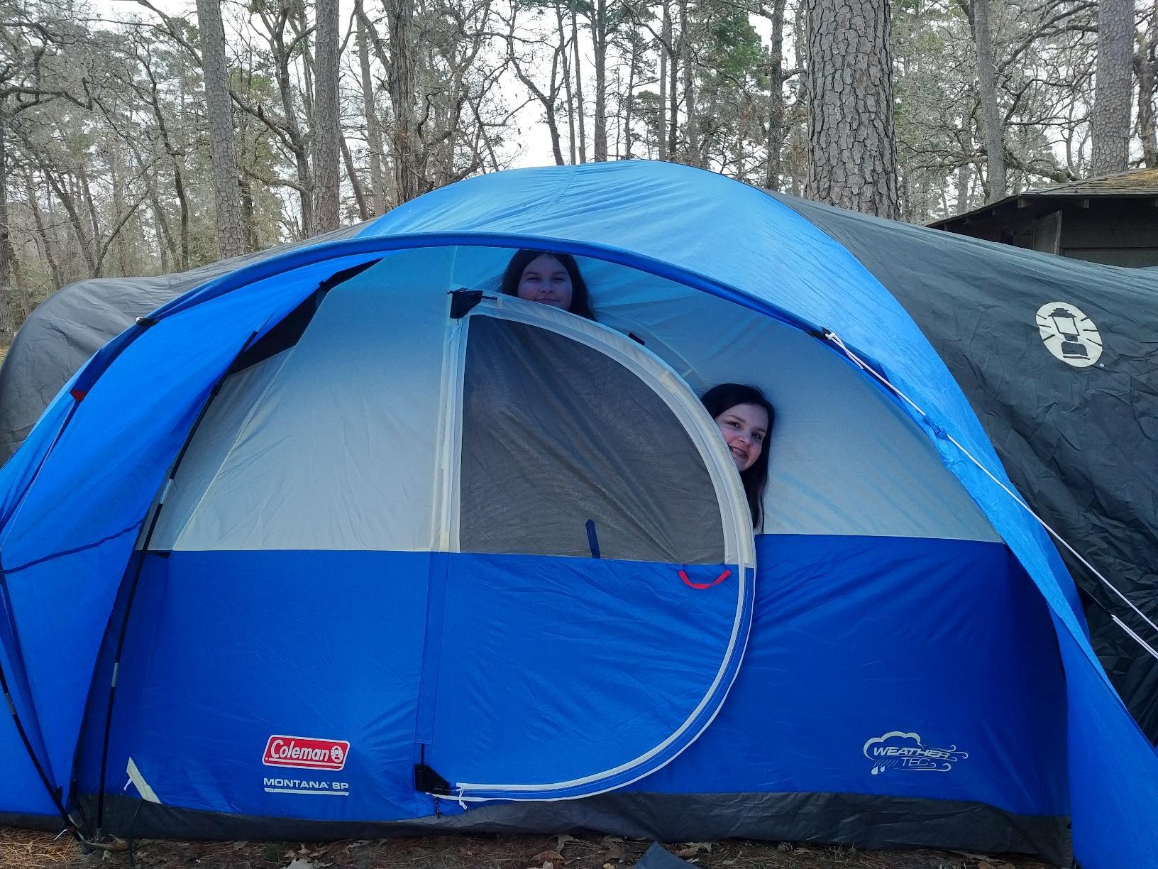 Coleman Montana Camping Tent, 6/8 Person Family Tent with Included Rainfly, Carry Bag, and Spacious Interior, Fits Multiple Queen Airbeds and Sets Up in 15 Minutes - Customer Photo 1