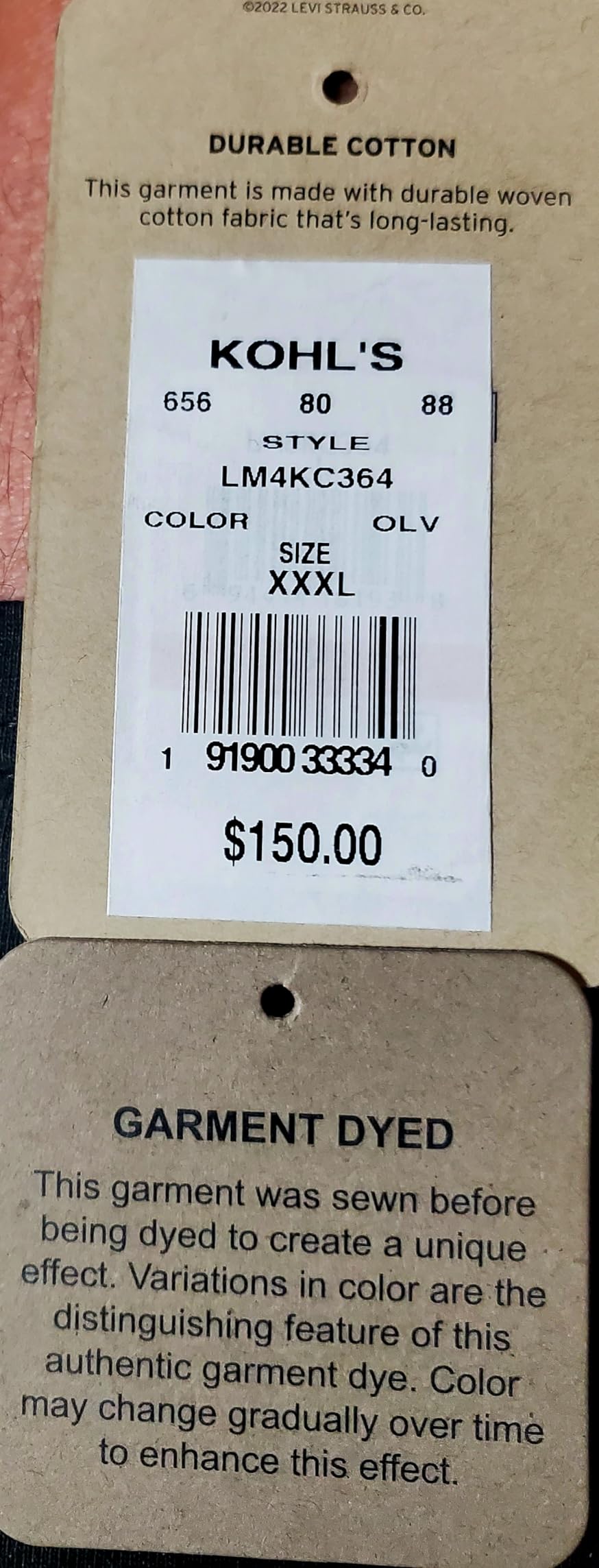Levi's Men's Washed Cotton Hooded Military Jacket (Regular & Big & Tall Sizes) - Customer Photo 1