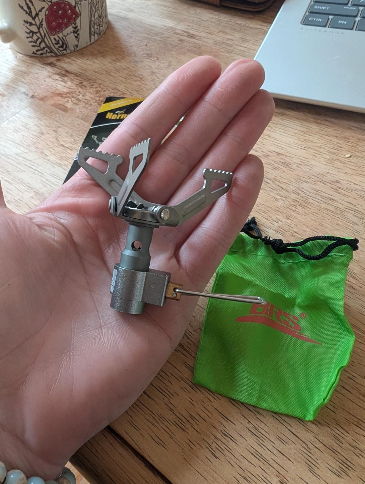 BRS Outdoor BRS-3000T Ultra-Light Titanium Alloy Miniature Portable Picnic Camping Gas Cooking Stove Portable Ultralight Burner 25gram - Customer Photo 2