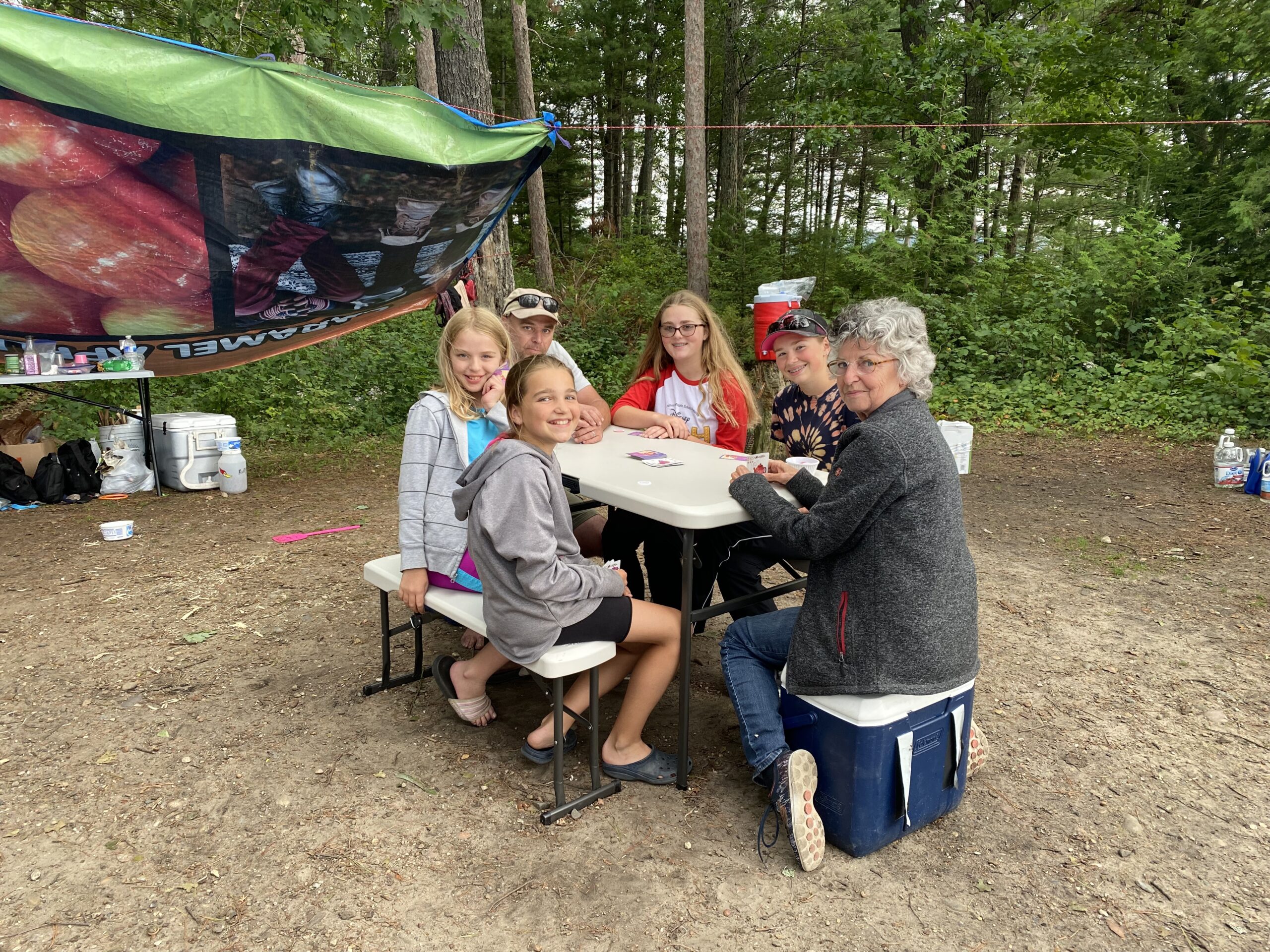 LIFETIME 80373 Portable Folding Camping RV Picnic Table and Bench Set, Almond - Customer Photo 2