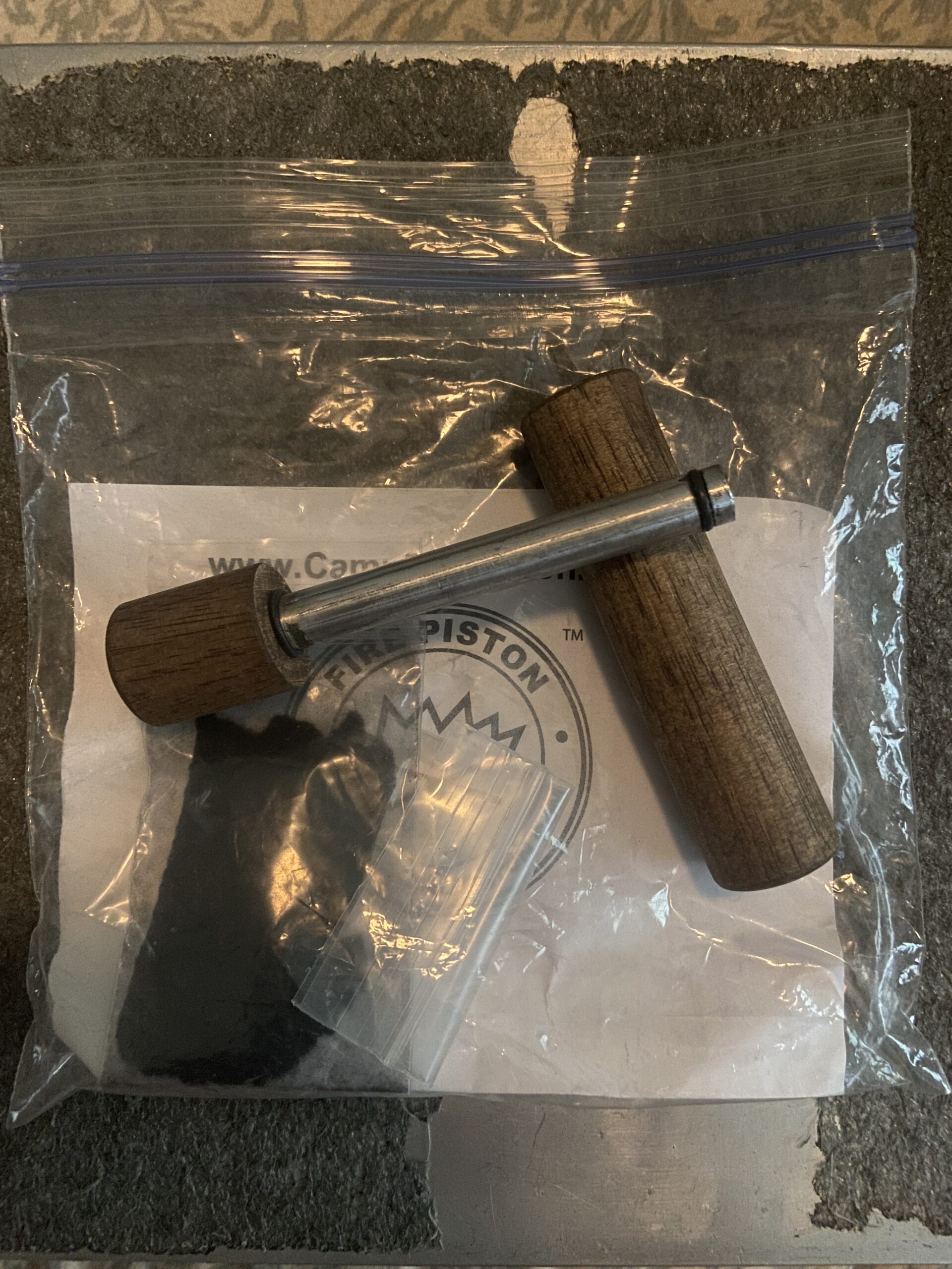 CampfirePiston Hickory Fire Piston Customer Review CampfirePiston Hickory Fire Piston - Customer Photo 3