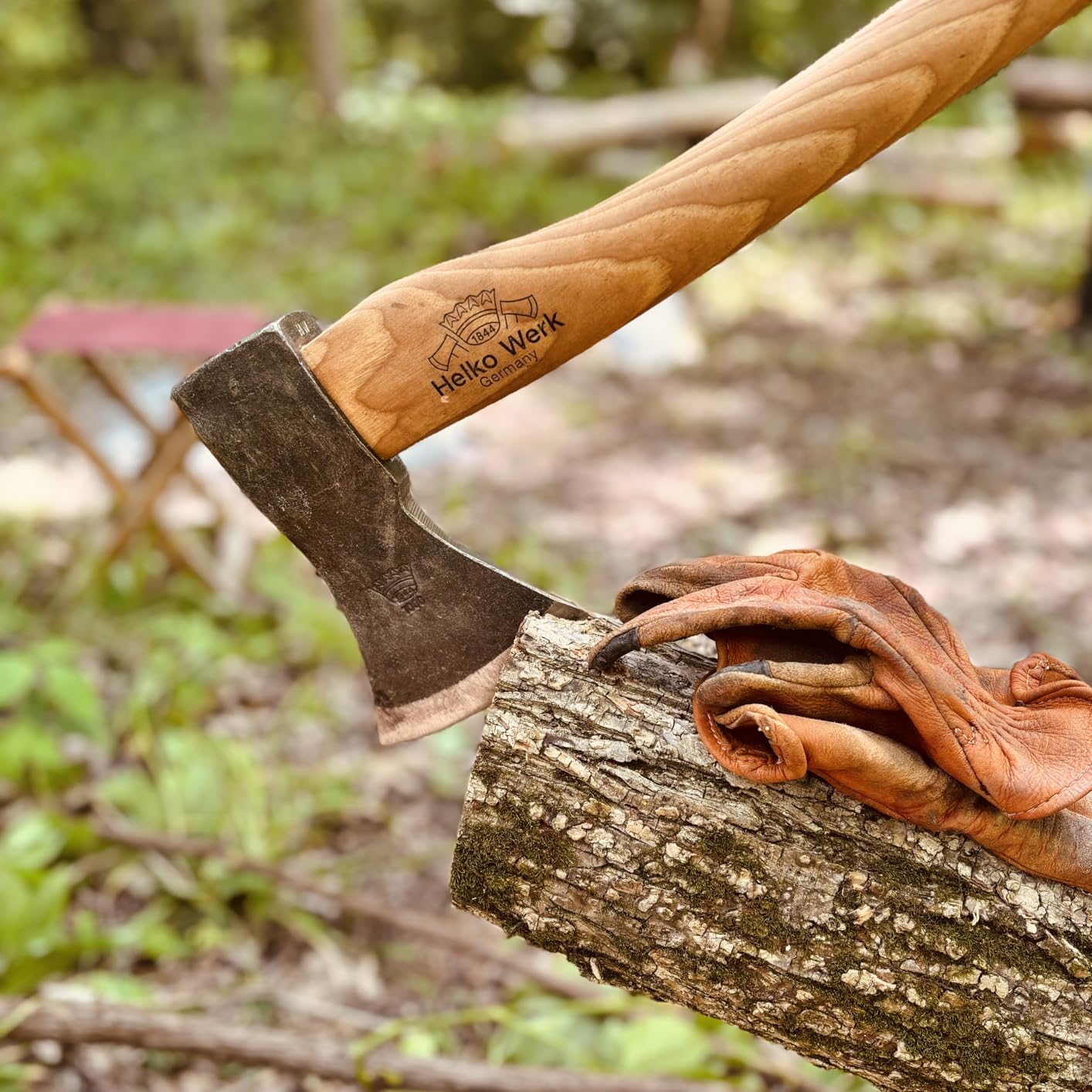 1844 Helko Werk Germany Traditional Rheinland Hatchet - Made in Germany Camping and Bushcraft Hatchets, Backpacking Handmade German Small Axe - Head 1.25 lbs, Handle 14 in. (Rheinland Hatchet) #11326 Customer Review 1844 Helko Werk Germany Traditional Rheinland Hatchet - Made in Germany Camping and Bushcraft Hatchets, Backpacking Handmade German Small Axe - Head 1.25 lbs, Handle 14 in. (Rheinland Hatchet) #11326 - Customer Photo 1