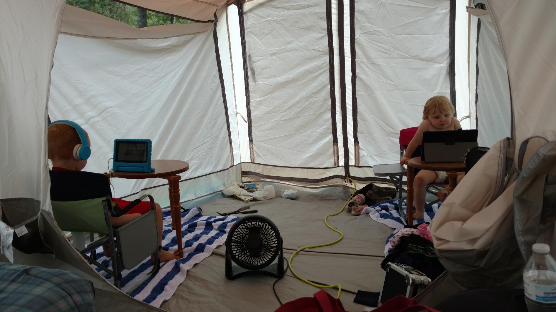 Wenzel Klondike 8 Person Water Resistant Tent with Convertible Screen Room for Family Camping - Customer Photo 1