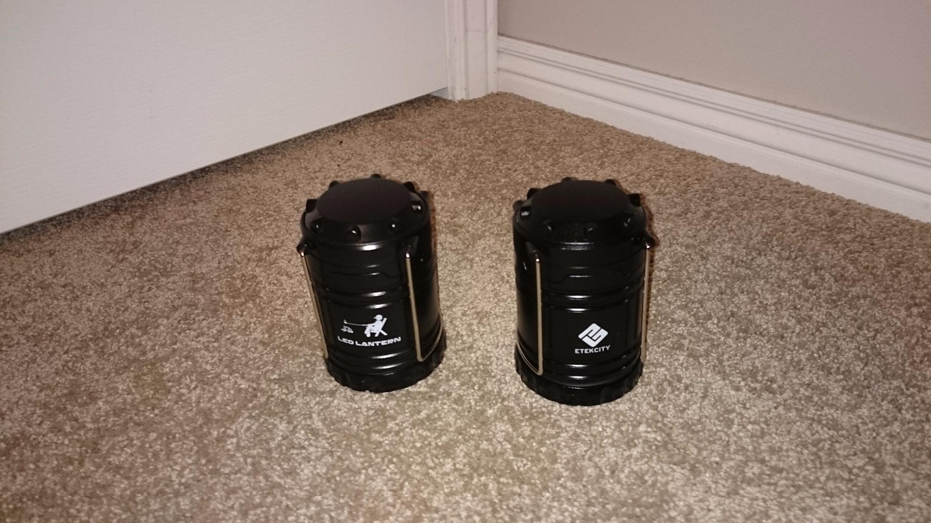 MalloMe Camping Lantern Multicolor 4 Pack Lanterns for Power Outages, Camping Lights for Tent Hanging, Camp Light Tent Lamp Emergency Battery Powered LED Lantern (Rechargeable Batteries Not Included) - Customer Photo 1