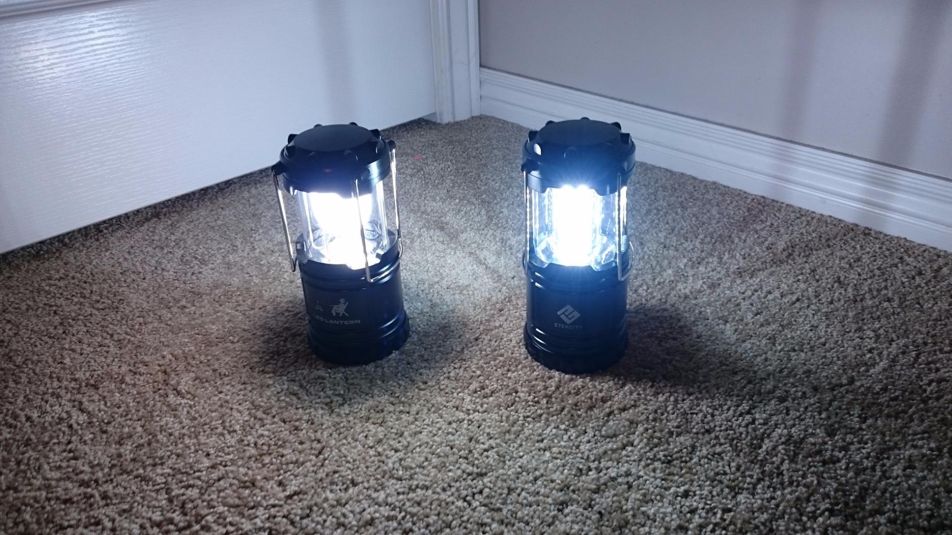 MalloMe Camping Lantern Multicolor 4 Pack Lanterns for Power Outages, Camping Lights for Tent Hanging, Camp Light Tent Lamp Emergency Battery Powered LED Lantern (Rechargeable Batteries Not Included) - Customer Photo 2