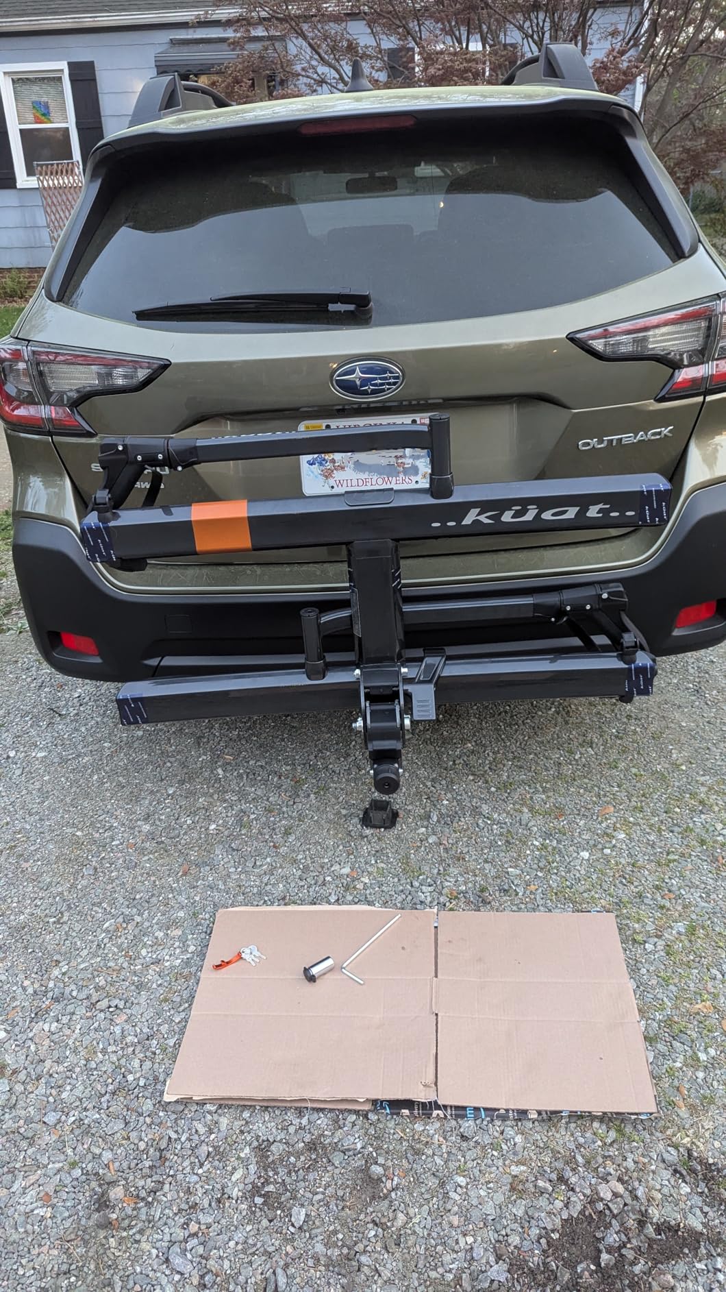 Kuat Sherpa 2.0 Durable Lightweight Aluminum Compact 2 Bike Transporting Hitch Rack with Cable Lock & Foldable Tire Cradles | Capacity - 40 Lbs per Tray Customer Review Kuat Sherpa 2.0 Durable Lightweight Aluminum Compact 2 Bike Transporting Hitch Rack with Cable Lock & Foldable Tire Cradles | Capacity - 40 Lbs per Tray - Customer Photo 1