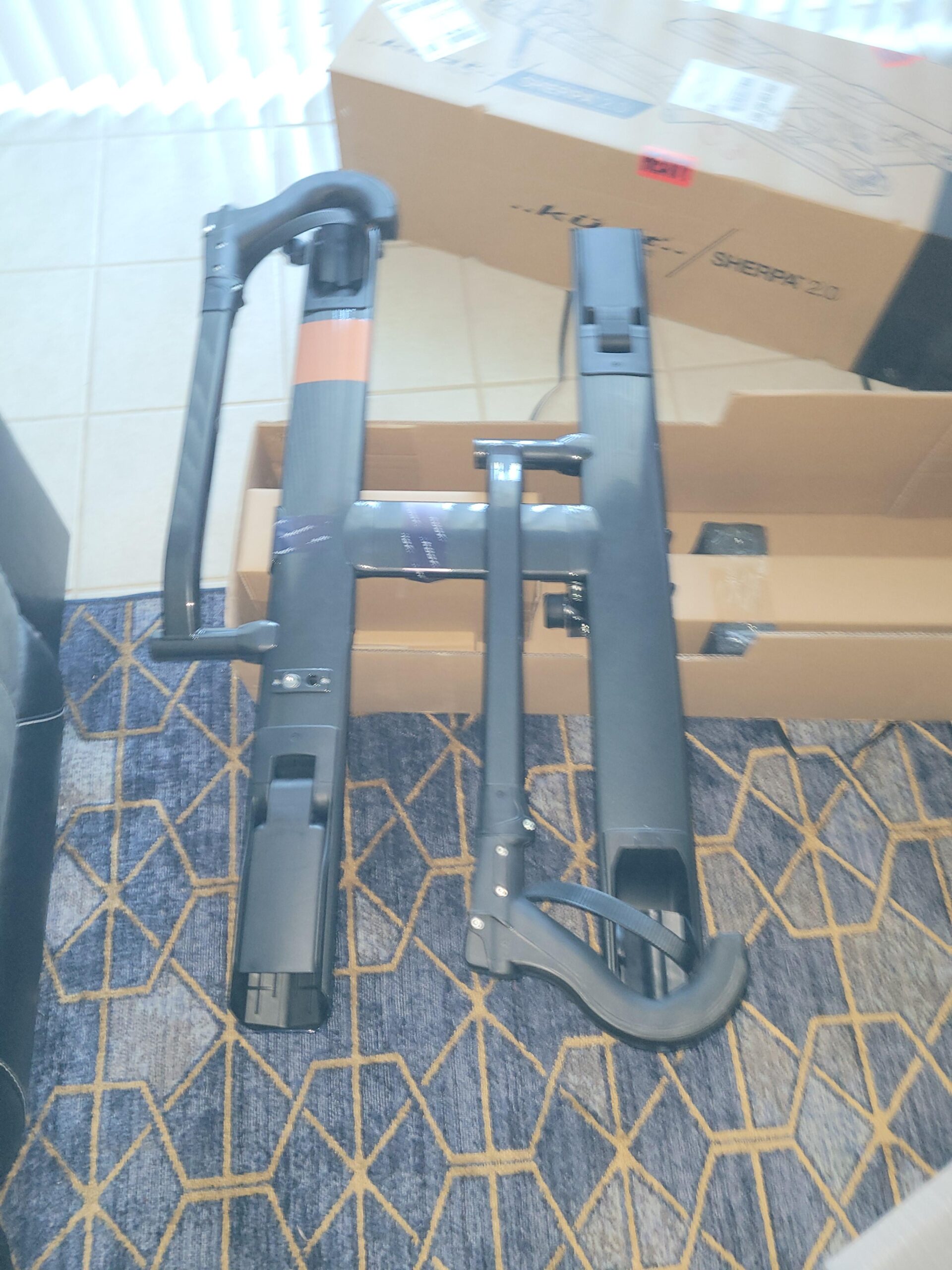 Kuat Sherpa 2.0 Durable Lightweight Aluminum Compact 2 Bike Transporting Hitch Rack with Cable Lock & Foldable Tire Cradles | Capacity - 40 Lbs per Tray Customer Review Kuat Sherpa 2.0 Durable Lightweight Aluminum Compact 2 Bike Transporting Hitch Rack with Cable Lock & Foldable Tire Cradles | Capacity - 40 Lbs per Tray - Customer Photo 2