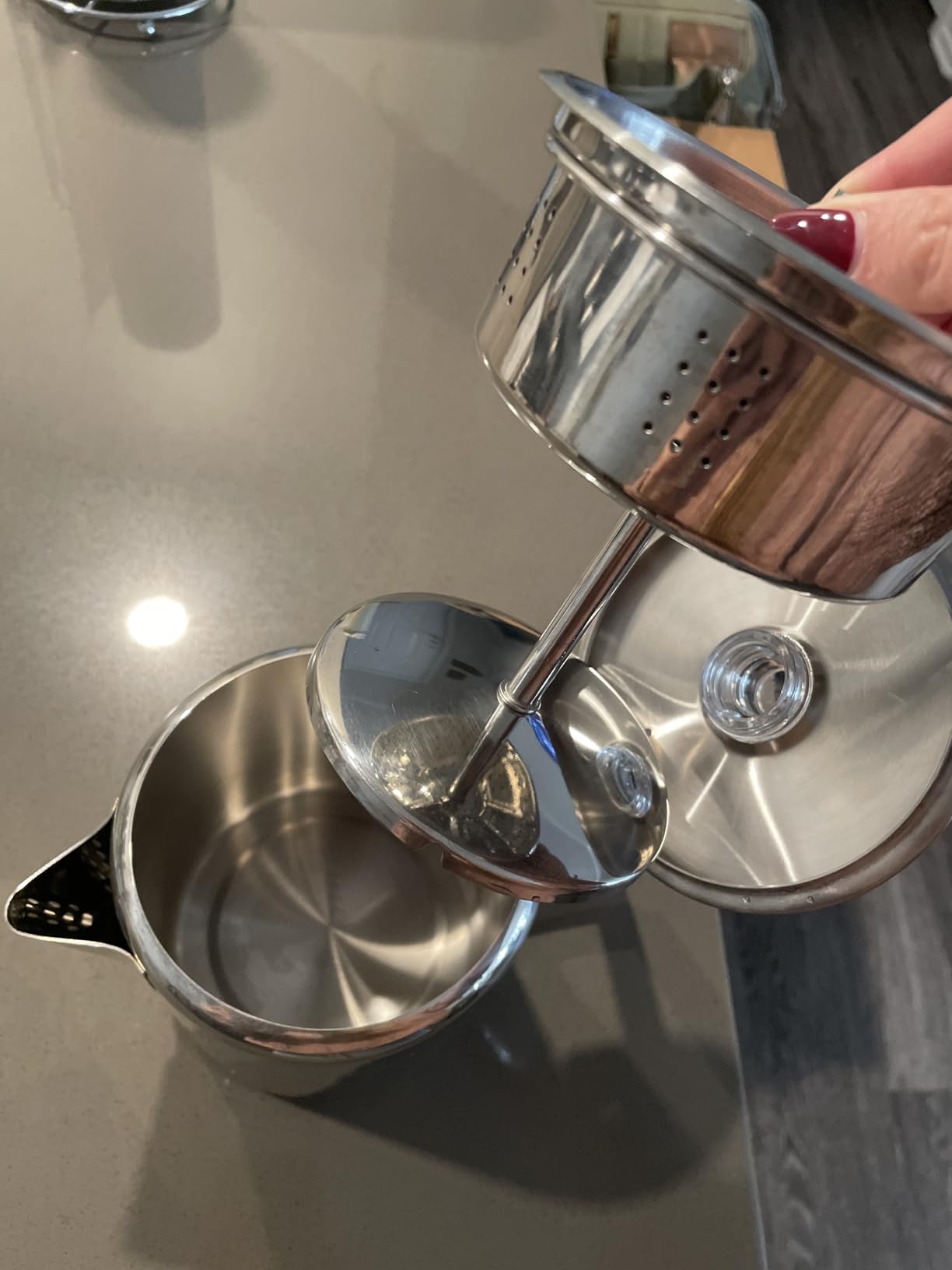 COLETTI Bozeman Percolator Coffee Pot — NO Aluminum or Plastic [9 cup] - Customer Photo 1