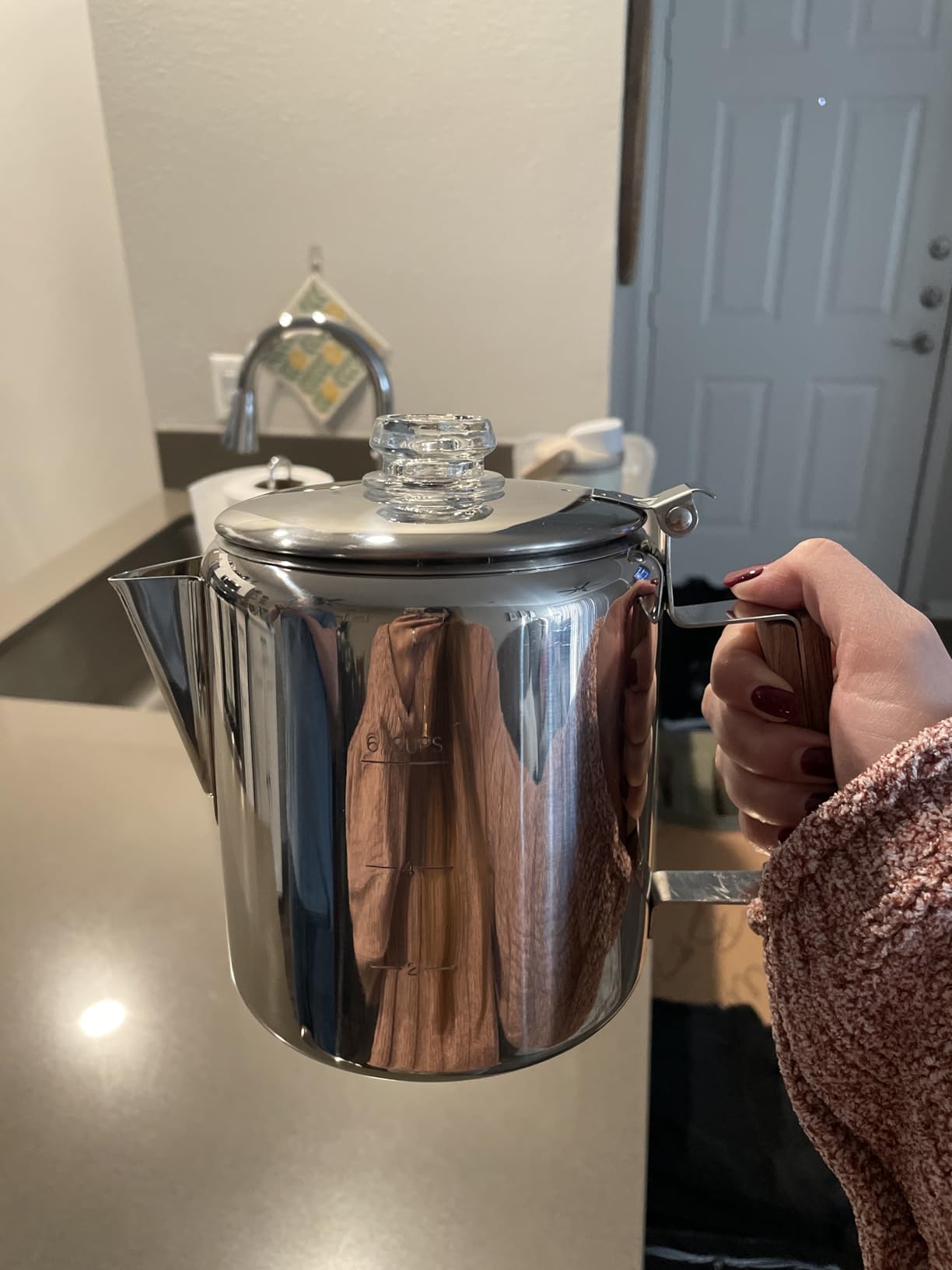 COLETTI Bozeman Percolator Coffee Pot — NO Aluminum or Plastic [9 cup] - Customer Photo 2