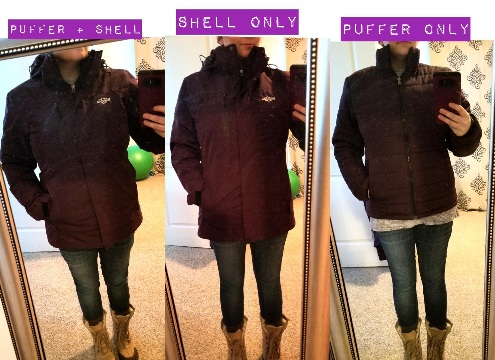 wantdo Women's 3 in 1 Waterproof Ski Jacket Windproof Winter Snow Coat Snowboarding Jackets Warm Raincoat - Customer Photo 2