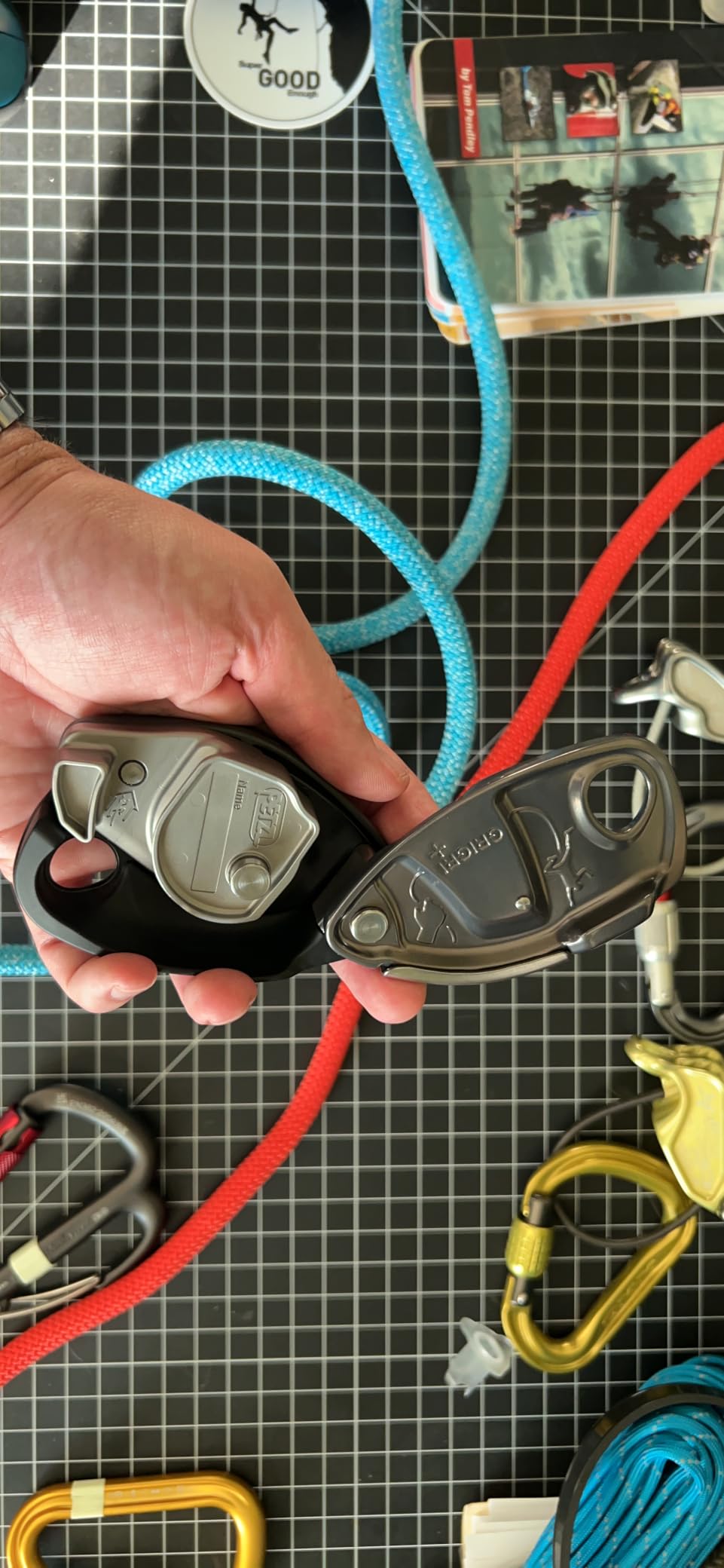 PETZL GRIGRI+ Belay Device with Cam-Assisted Blocking and Anti-Panic Handle, Suitable for Learners and Intensive Use Customer Review PETZL GRIGRI+ Belay Device with Cam-Assisted Blocking and Anti-Panic Handle, Suitable for Learners and Intensive Use - Customer Photo 2