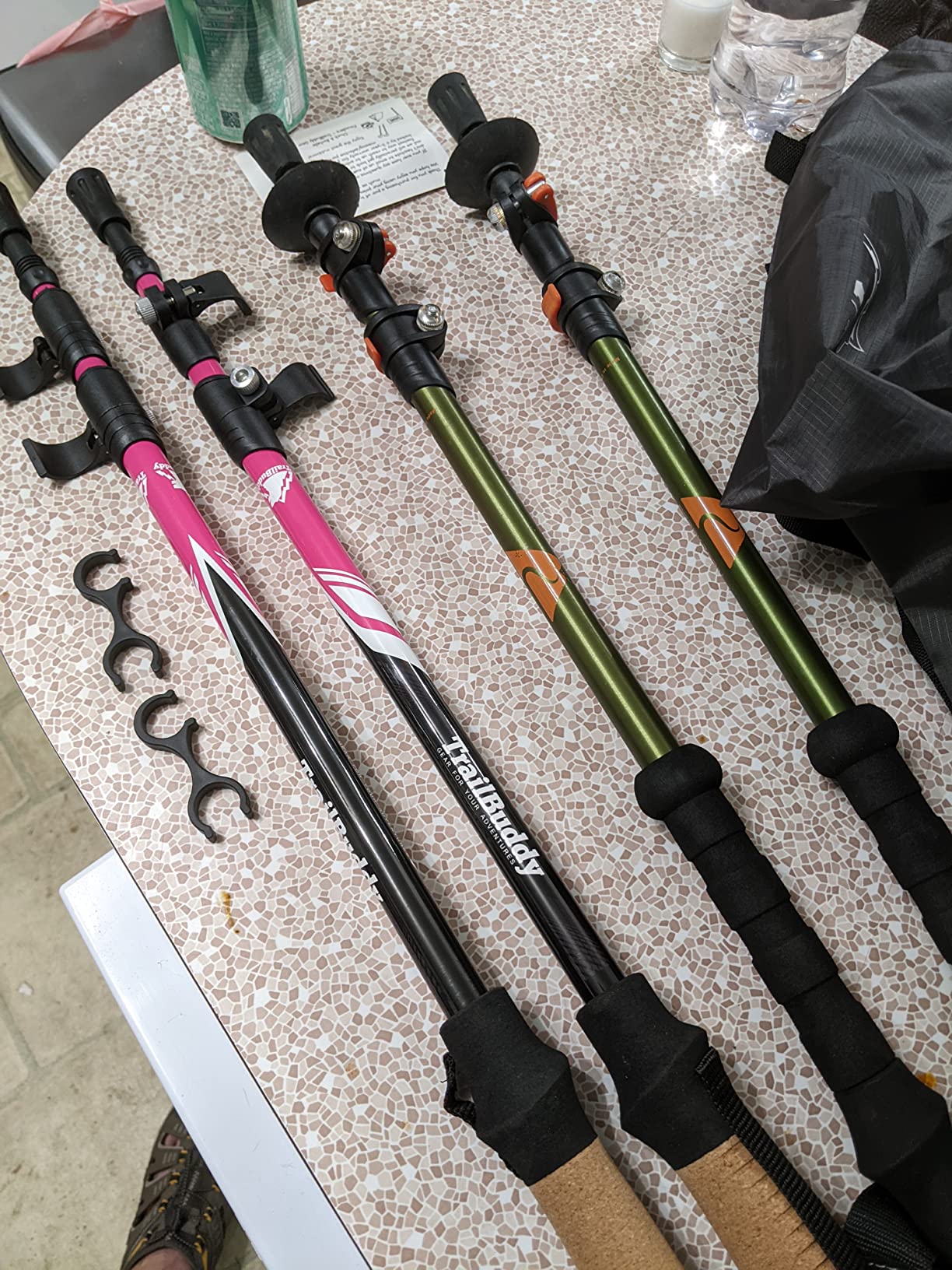 TrailBuddy Trekking Poles – Lightweight 7075 Aluminum Hiking Poles for Women, Men & Seniors – Collapsible Walking Sticks for Travel, Trails & Balance - Customer Photo 1