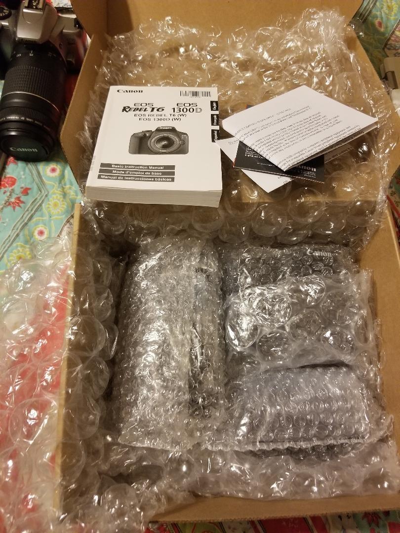 Canon EOS Rebel T6 Digital SLR Camera Kit with EF-S 18-55mm f/3.5-5.6 IS II Lens, Built-in WiFi and NFC - Black (Renewed) customer photo 2
