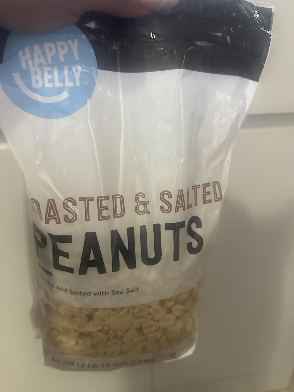 Amazon Brand - Happy Belly Roasted and Salted Peanuts, 44 ounce (Pack of 1) - Customer Photo 1