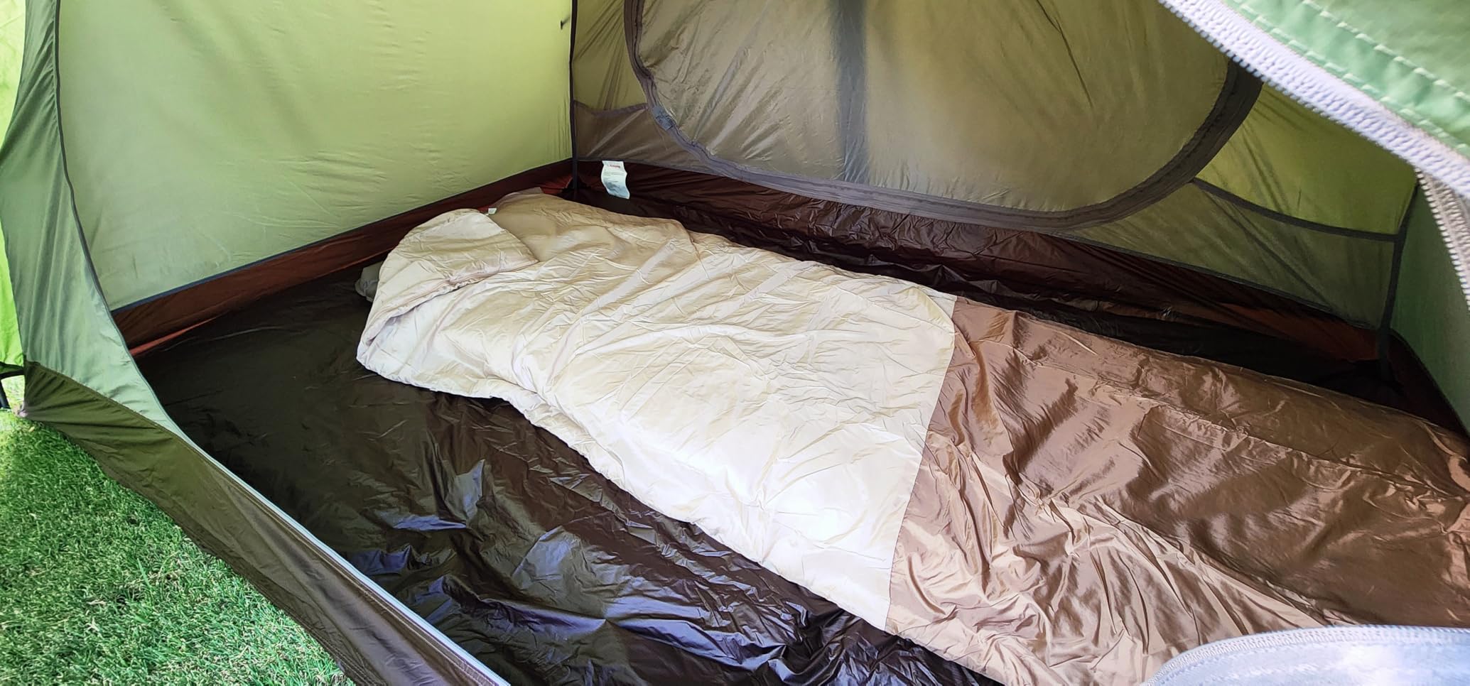 Naturehike Lightweight Compact Sleeping Bag, 59F/32F Envelope Ultralight Backpacking Sleeping Bag Portable, Waterproof with Compression Sack for Cold&Warm, Camping, Traveling, Hiking - Customer Photo 1