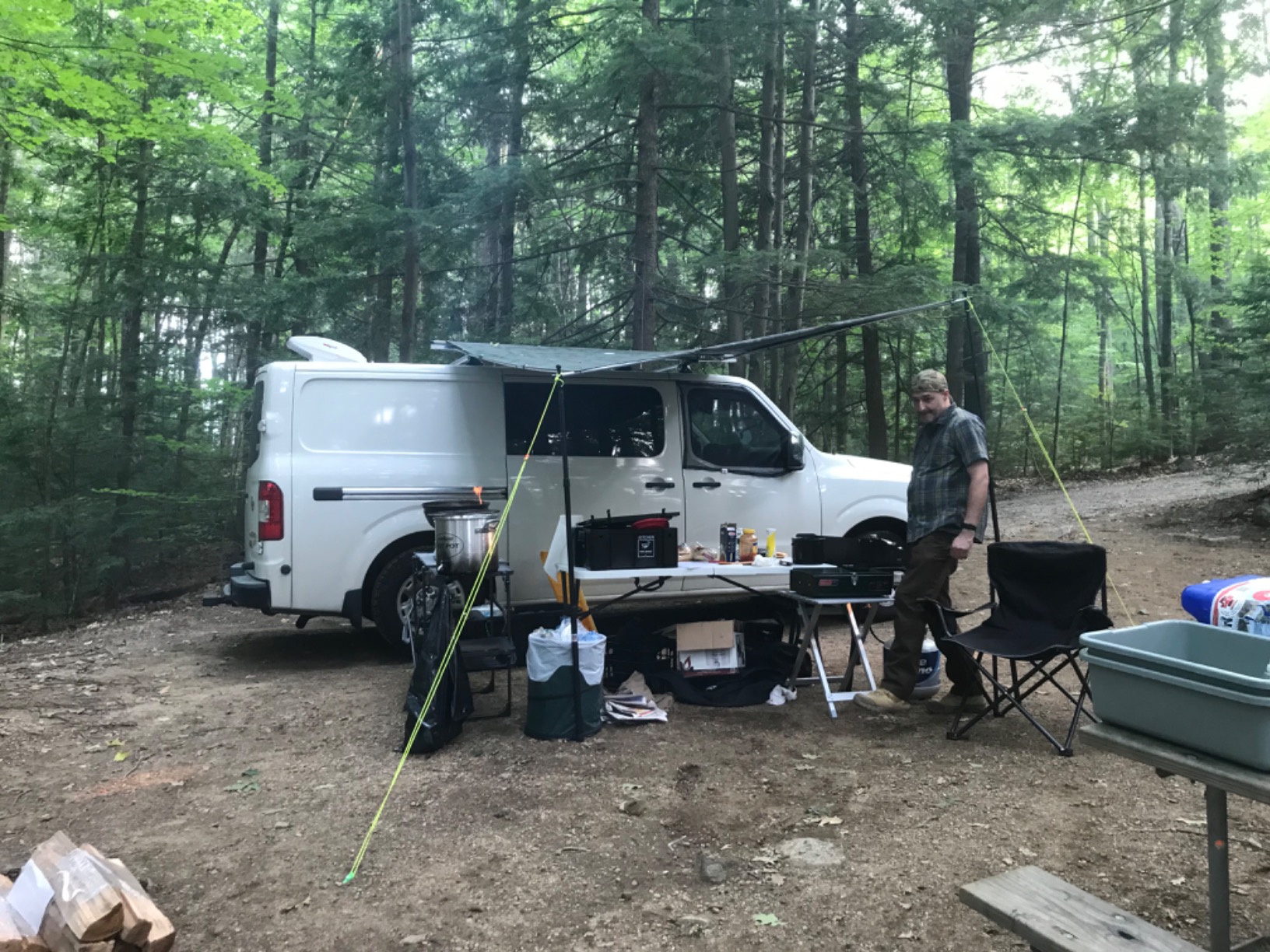 Green Elephant Camping Tarp Poles - Adjustable Aluminum Telescoping Tent Poles for Tarps, Canopy & Awning - Heavy Duty Collapsible Pole Set of 2 - Extends 8ft 2.8 in, Shrinks to 2ft 9.5 in. - Customer Photo 2