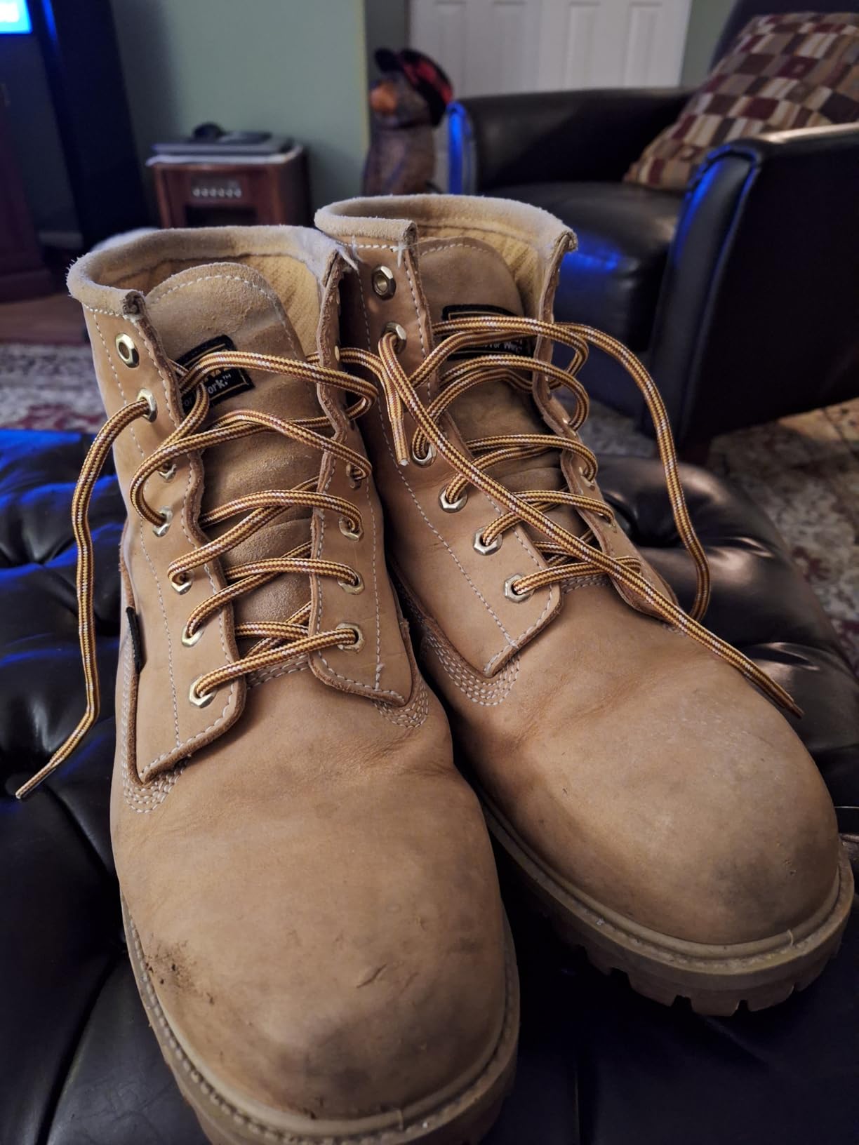 Mercury + Maia Honey Badger Boot Laces, USA Made Indestructible Shoelaces, Round Heavy Duty Bootlaces for Work & Hiking - Customer Photo 2