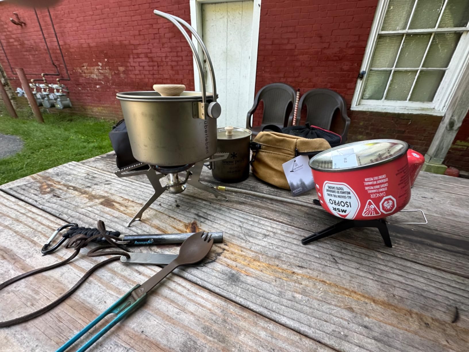 Überleben | Kessel Camp Kettle – 37 fl oz (1.1L) Camping Pot with Locking Lid, Hanger & Canvas Bag - Customer Photo 1