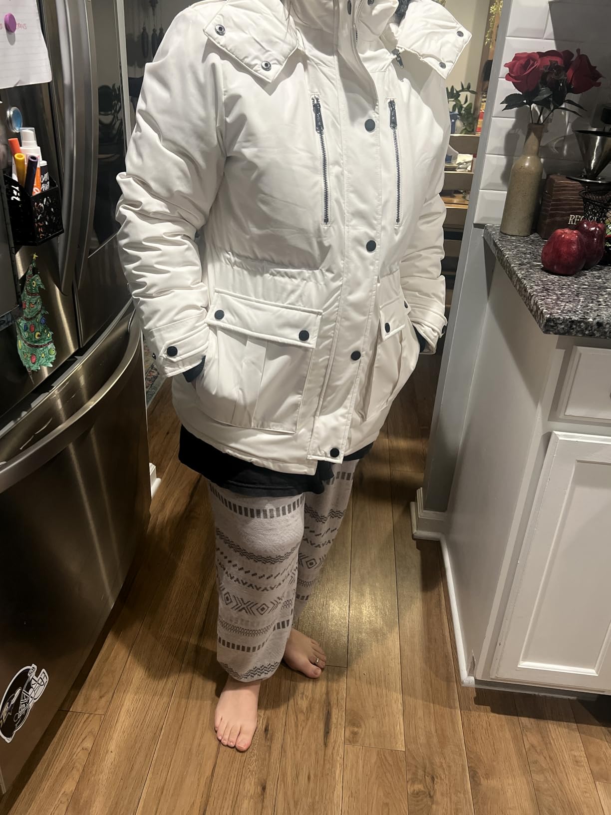 Wantdo Women's Quilted Winter Coat Warm Puffer Jacket Thicken Parka - Customer Photo 2